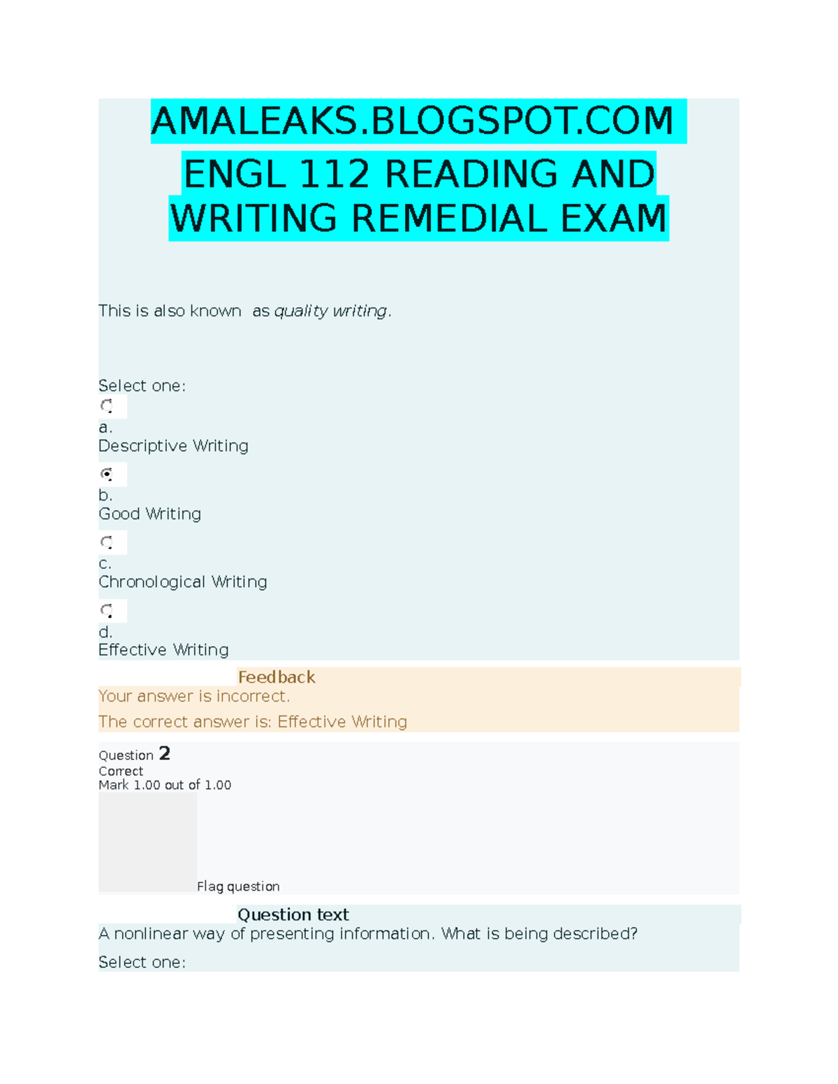 %5b Amaleaks - none - AMALEAKS.BLOGSPOT ENGL 112 READING AND WRITING ...