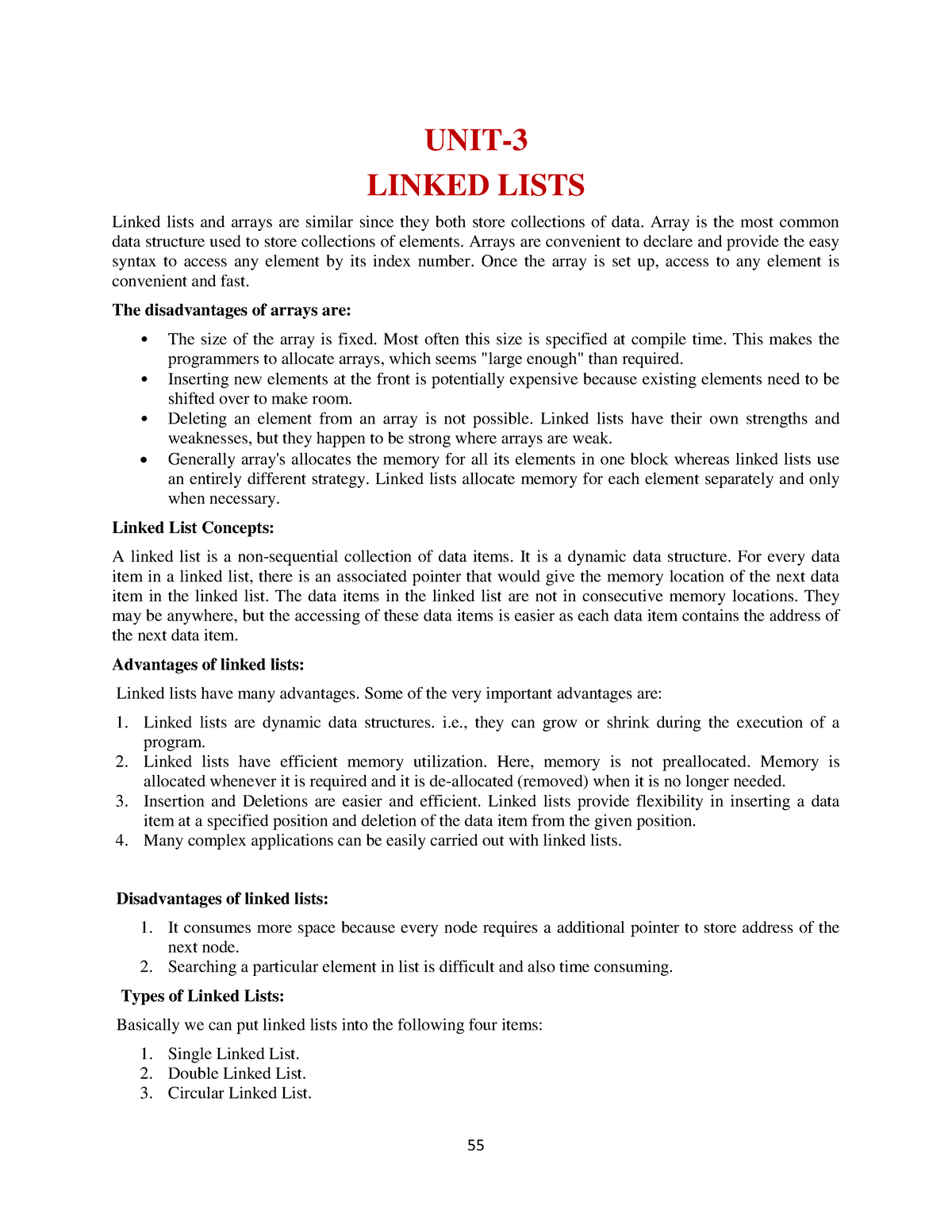 data-structures-unit3-unit-linked-lists-linked-lists-and-arrays-are