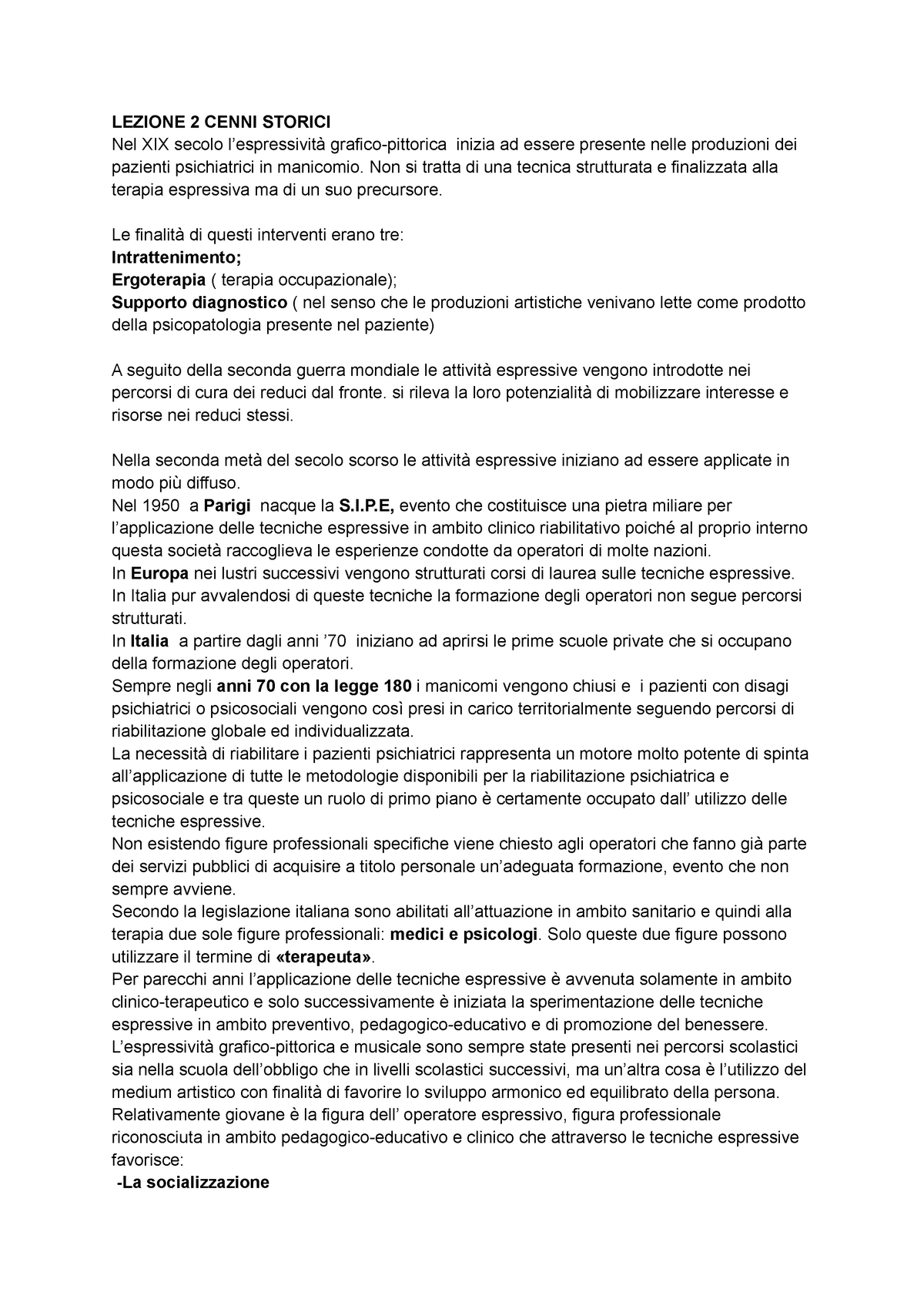 Riassunto Linguaggi Espressivi Lezione 2 - Scienze E Tecniche ...