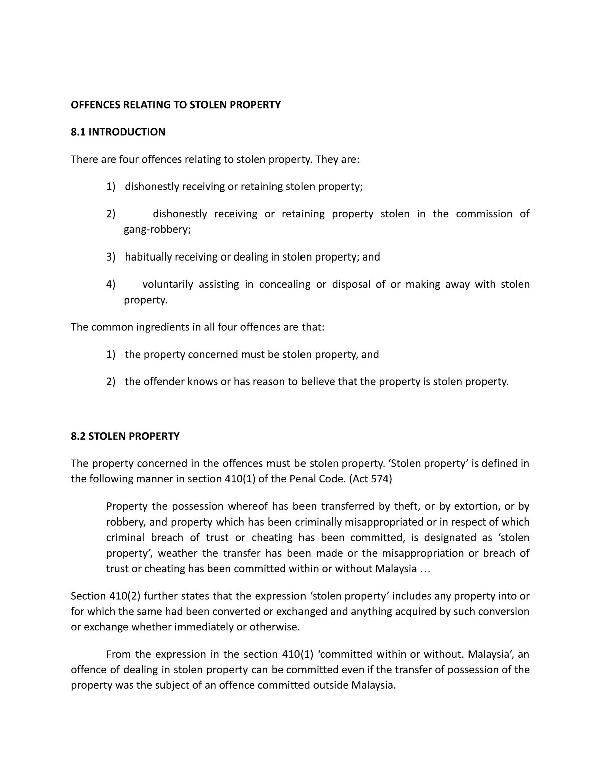 offences-relating-to-stolen-property-criminal-law-uitm-studocu