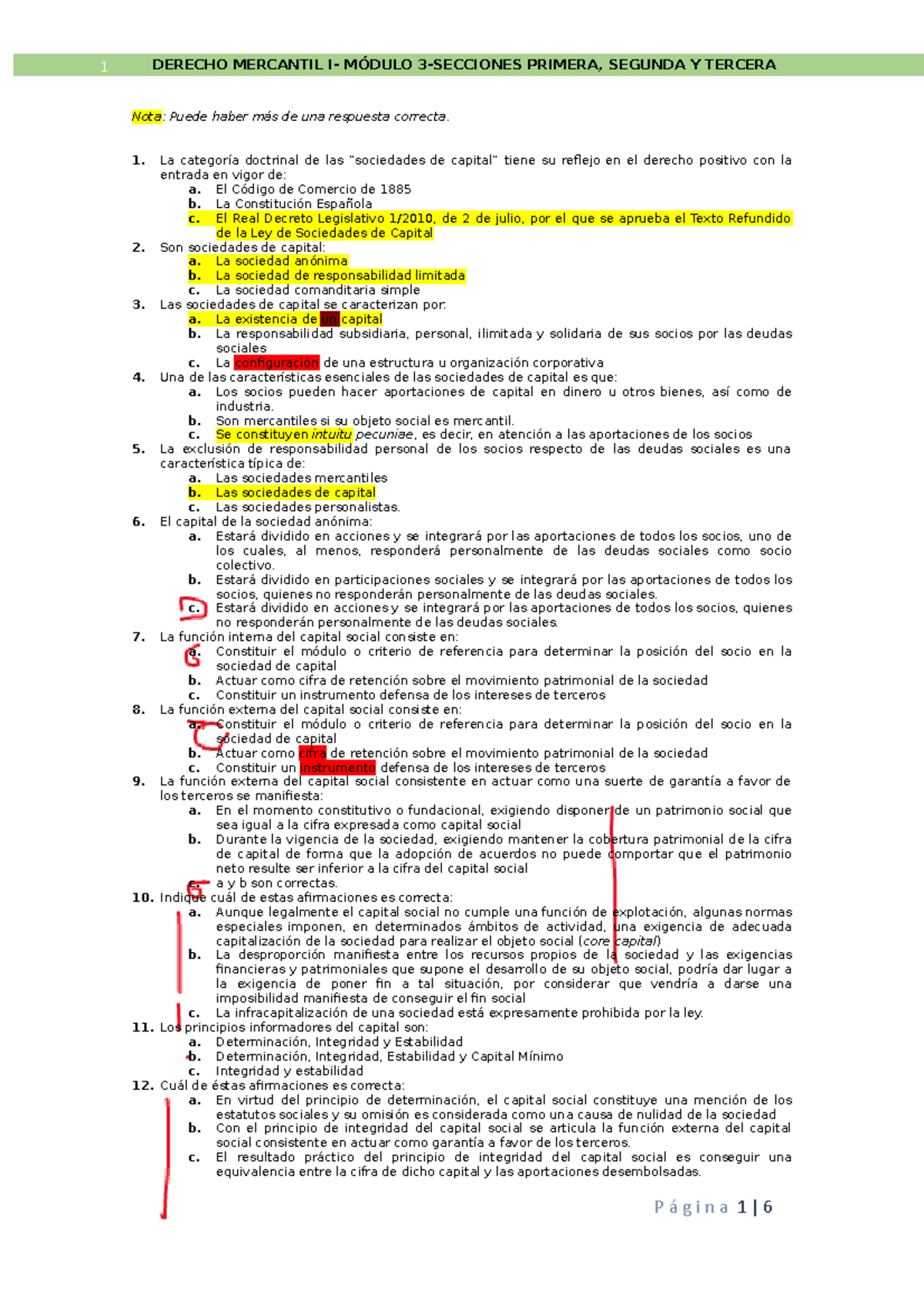 TEST Módulo Tercero- Secciónes Primera, Segunda Y Tercera 2 - Nota ...