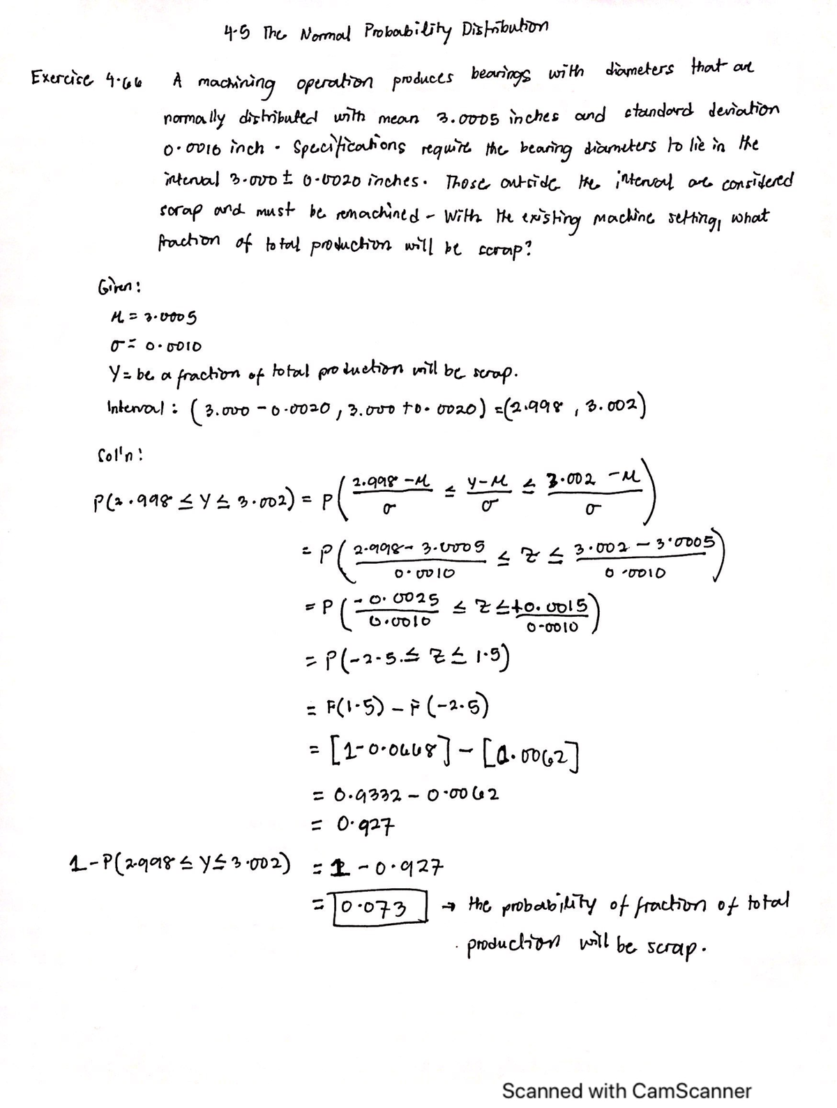 Ex.-4.66 - The Normal Probability Distribution - Applied Multivariate ...