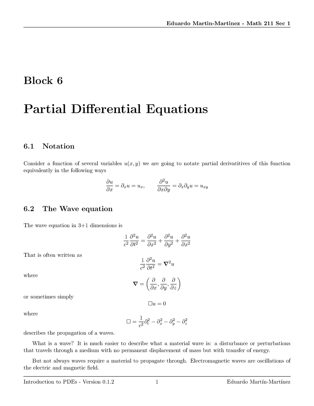 PDEs - Fsadghjgfdatrykfjhgfdas - Block 6 Partial Differential Equations ...