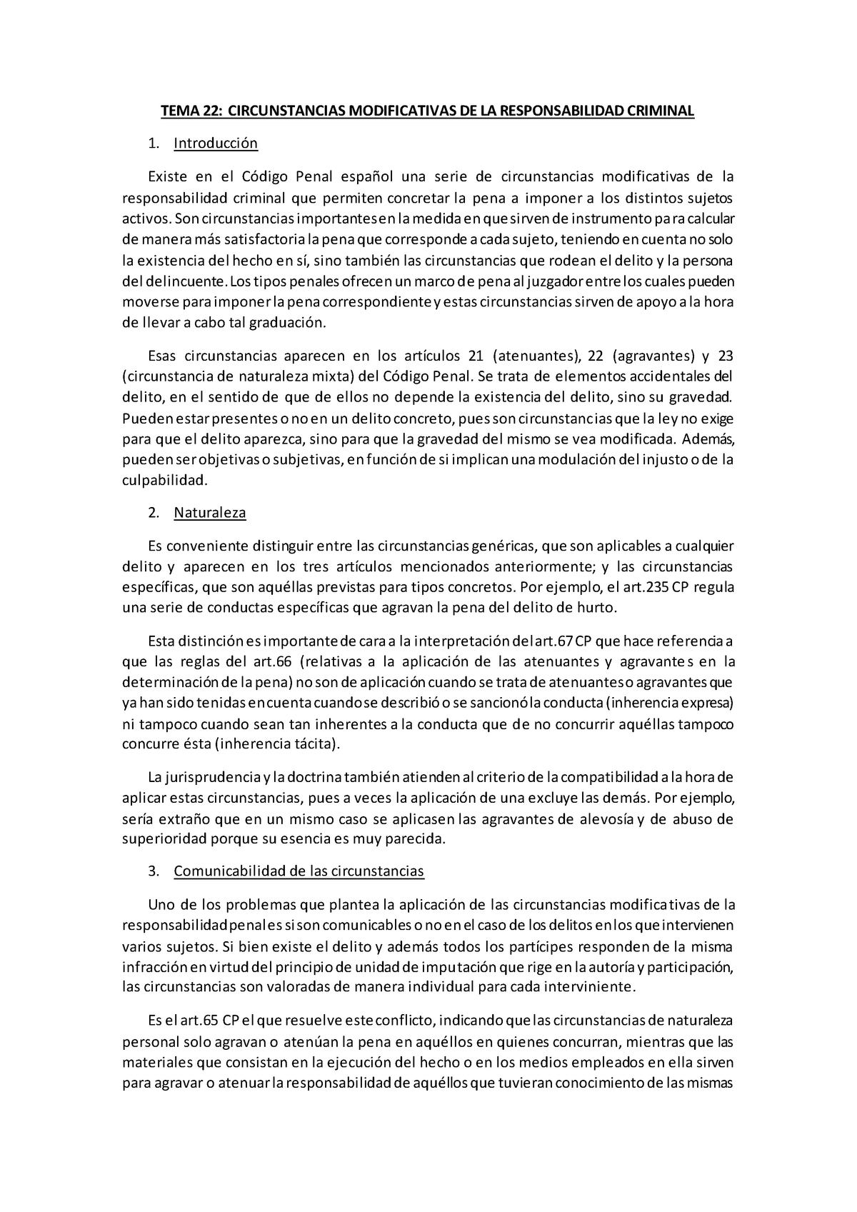 Tema 22 Circunstancias Modificativas De La Responsabilidad Criminal Warning Tt Undefined 0942