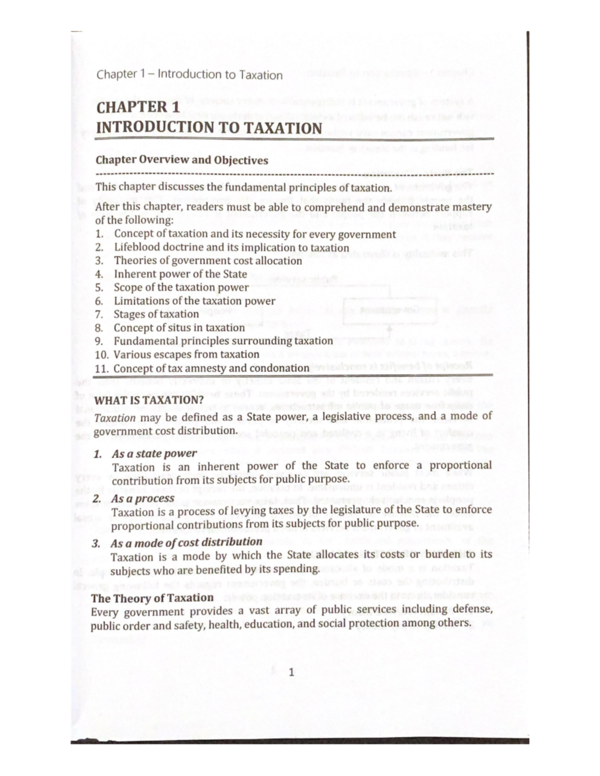 Chapter 1 Introduction To Taxation Taxation Studocu