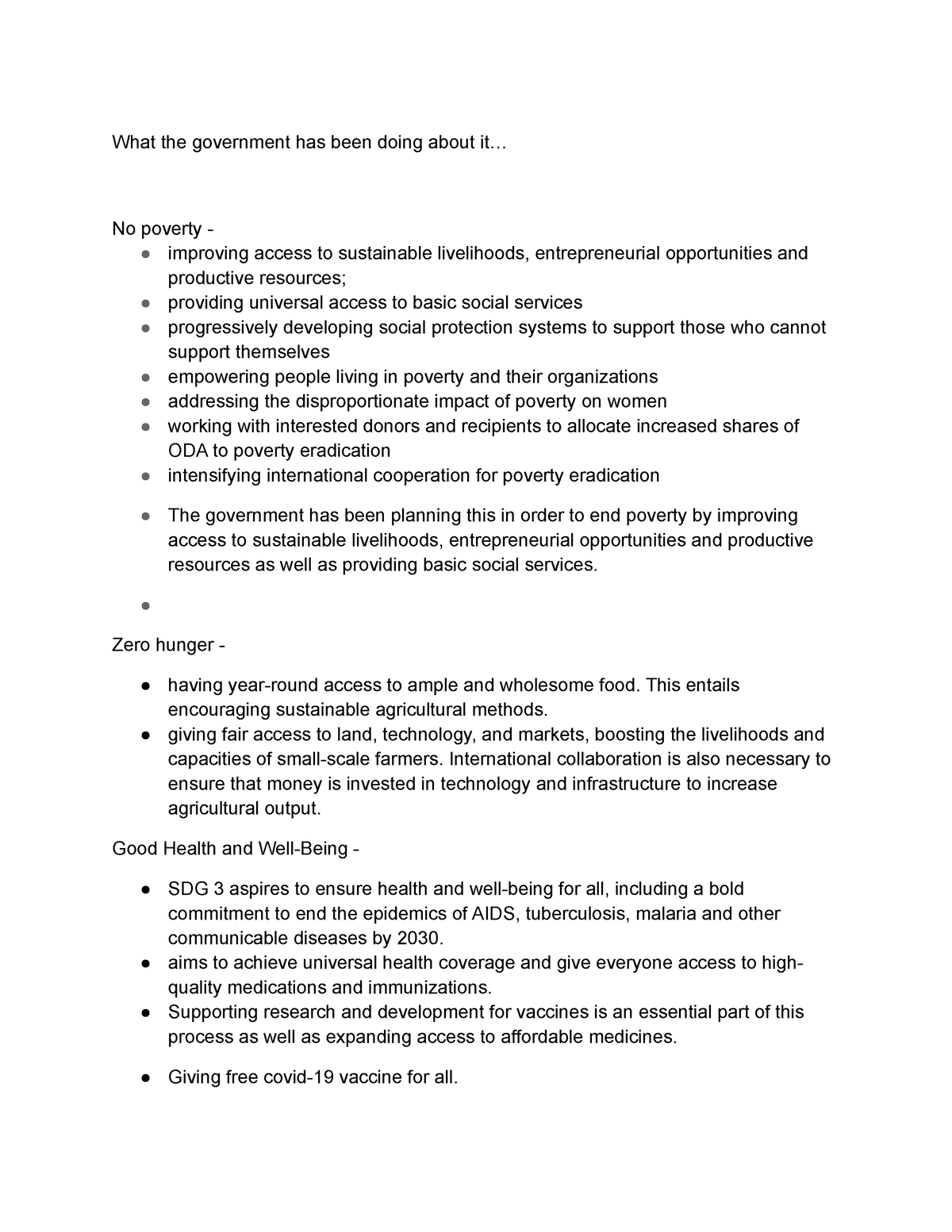 Sustainable Development - What The Government Has Been Doing About It ...