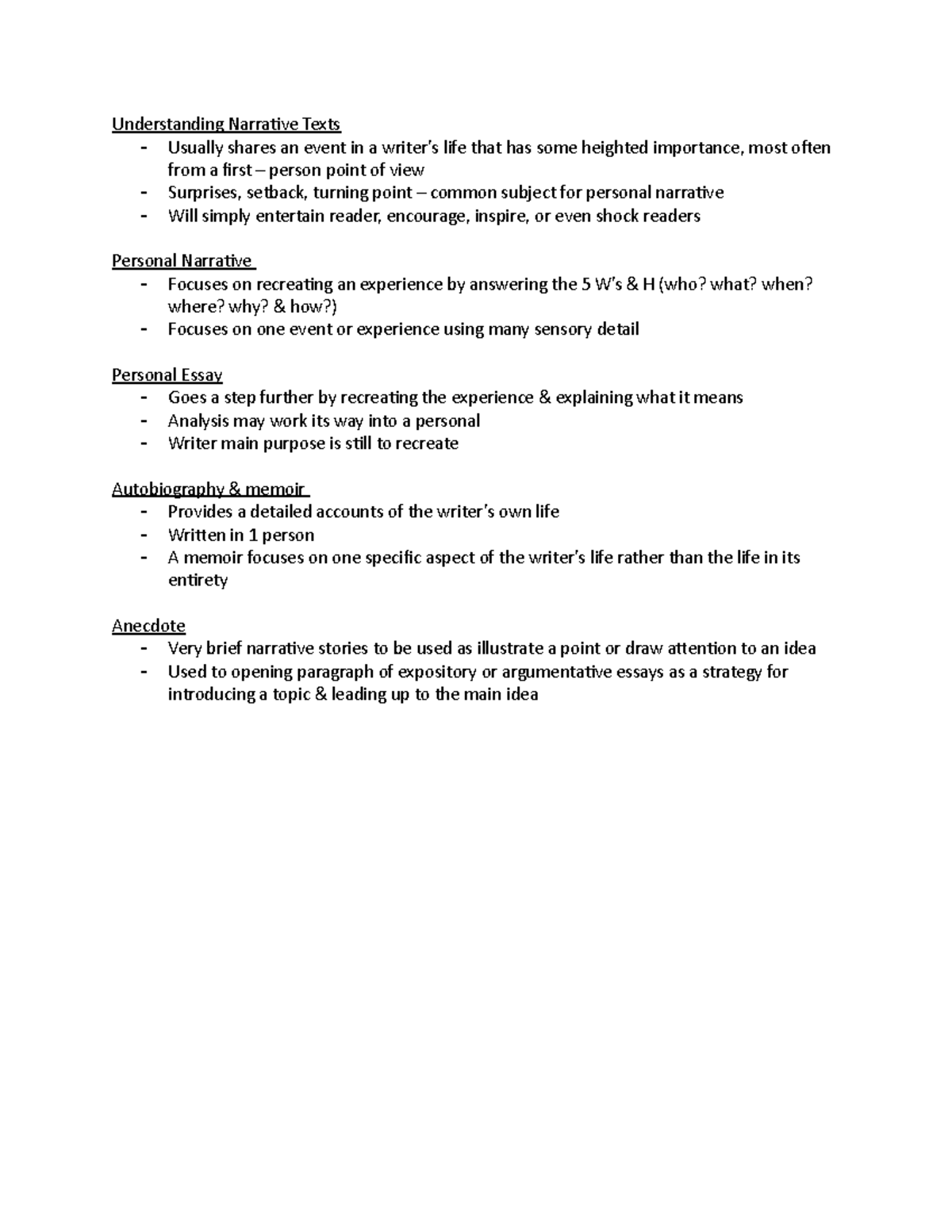 understanding-narrative-texts-studocu