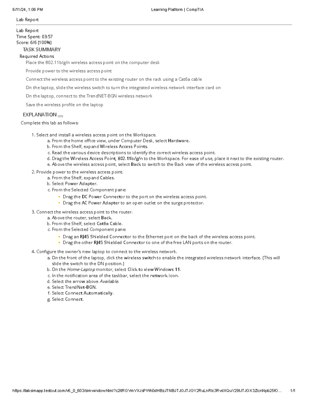 7.5.10 - Create a Home Wireless Network (Simulation) - Lab Report Lab ...