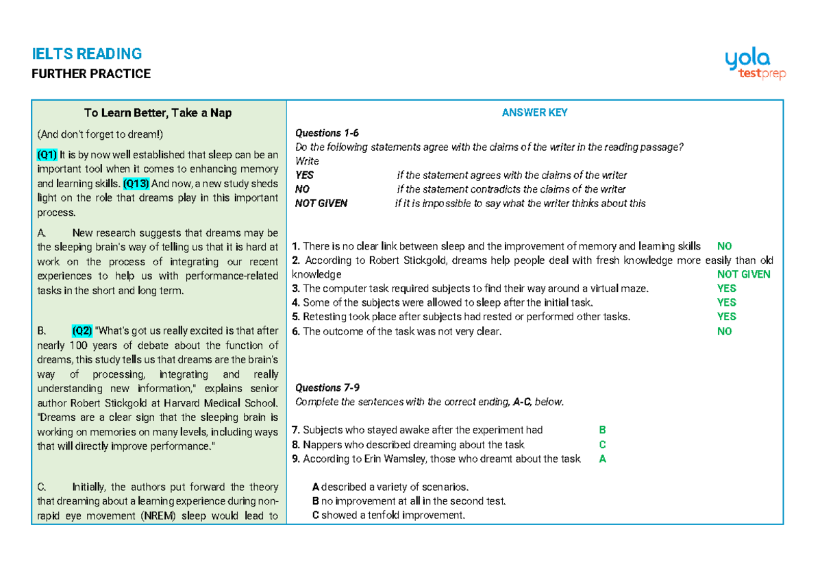 Learning Lessons From The Past - IELTS Reading Sample with Explanation