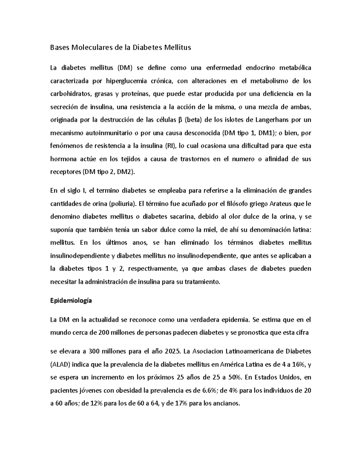 cual es la diabetes mellitus no insulinodependiente