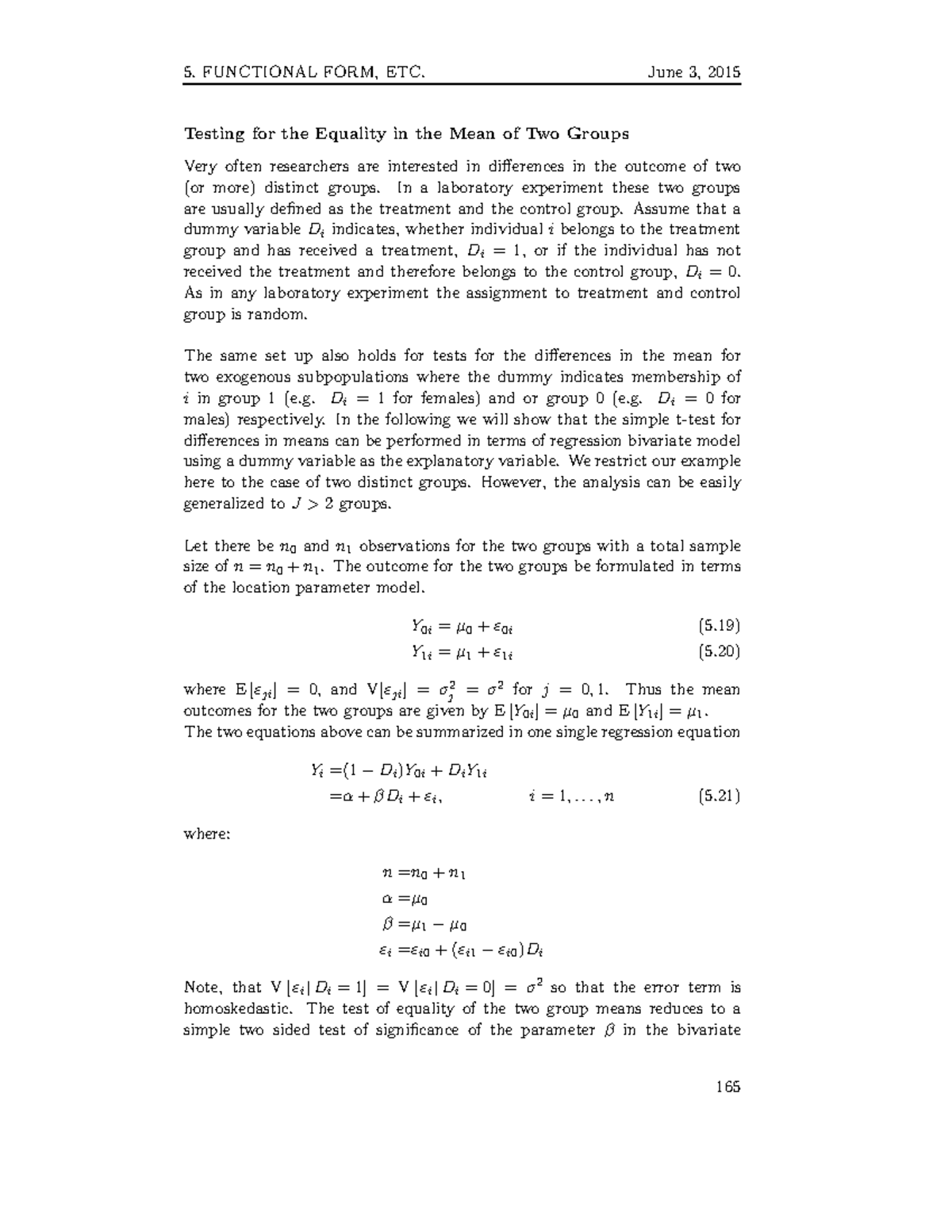 Testing Group Differences using Dummy Variables Additional Text ...