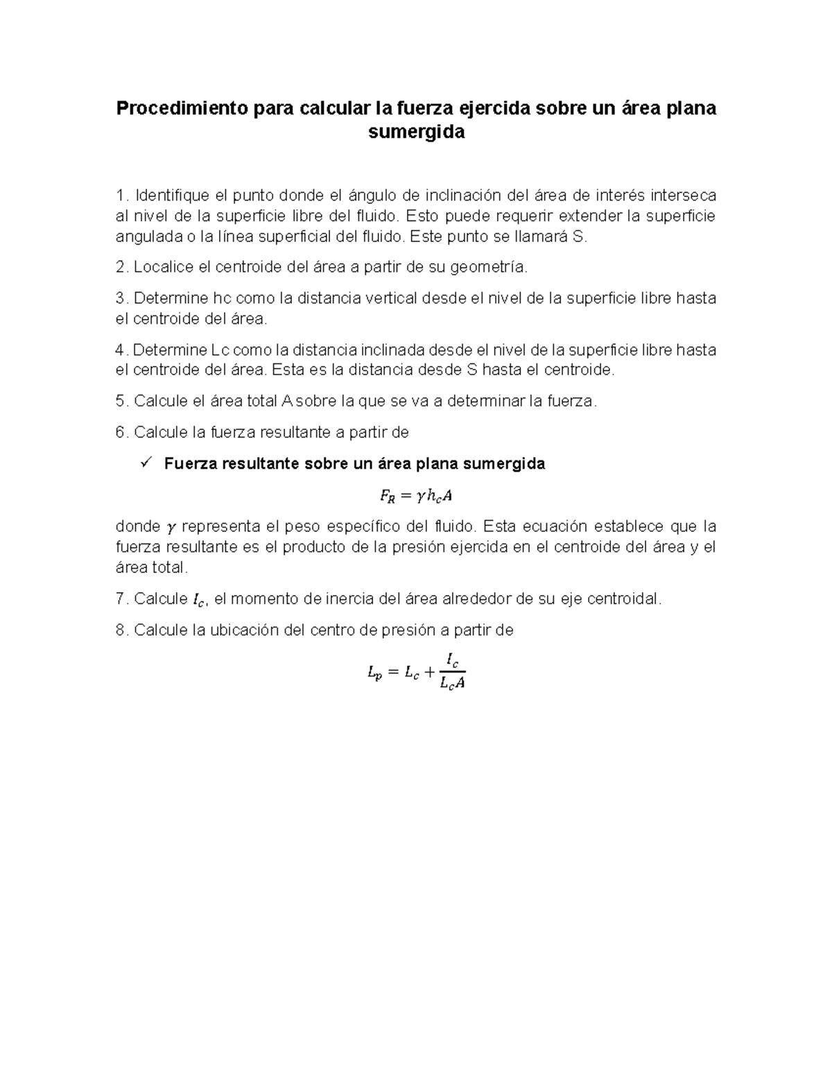 Procedimiento+PARA+ Calcular+LA+ Fuerza+ Ejercida+ Sobre+UN+%C3%81REA ...