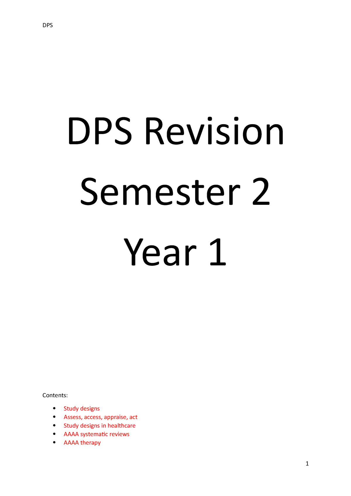 dps assignments