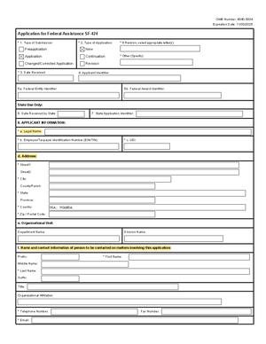 Annex D SF 424A Budget Information - SECTION A - BUDGET SUMMARY BUDGET ...