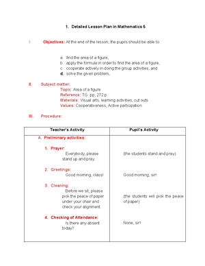 12312412412 - MATH DLP - Detailed Lesson Plan in Mathematics V I ...