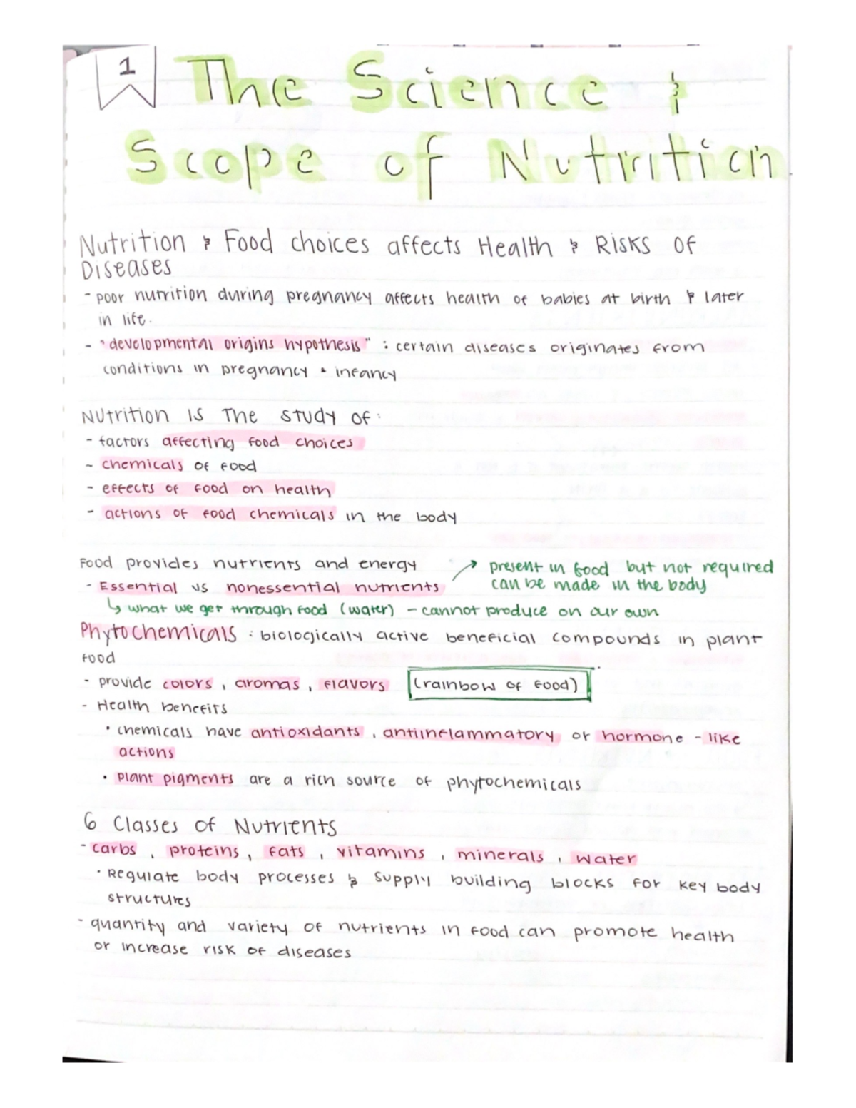 Nutrition Pg 1 - BIOL 1322 - Studocu