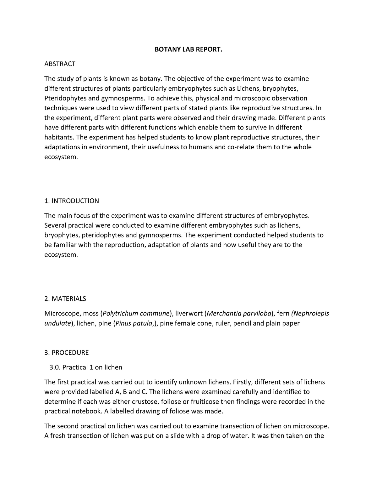 research paper topics in botany