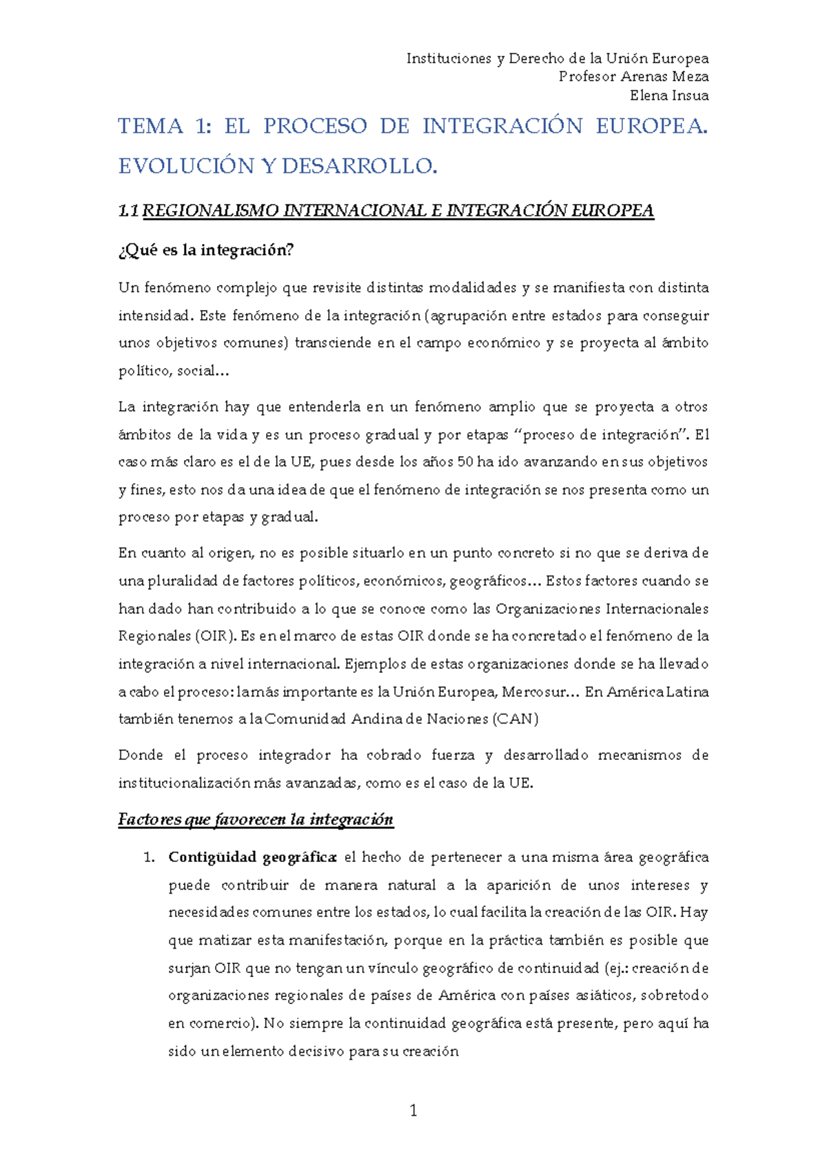 Instituciones Y Derecho DE LA UNIÓN Europea - Profesor Arenas Meza ...