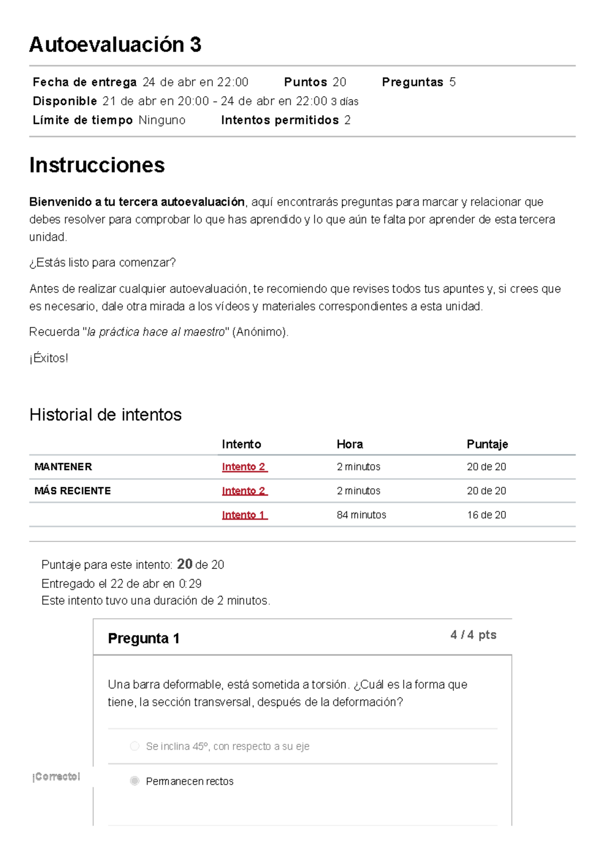 Autoevaluación 3 Resistencia DE Materiales (9438) Borja ...