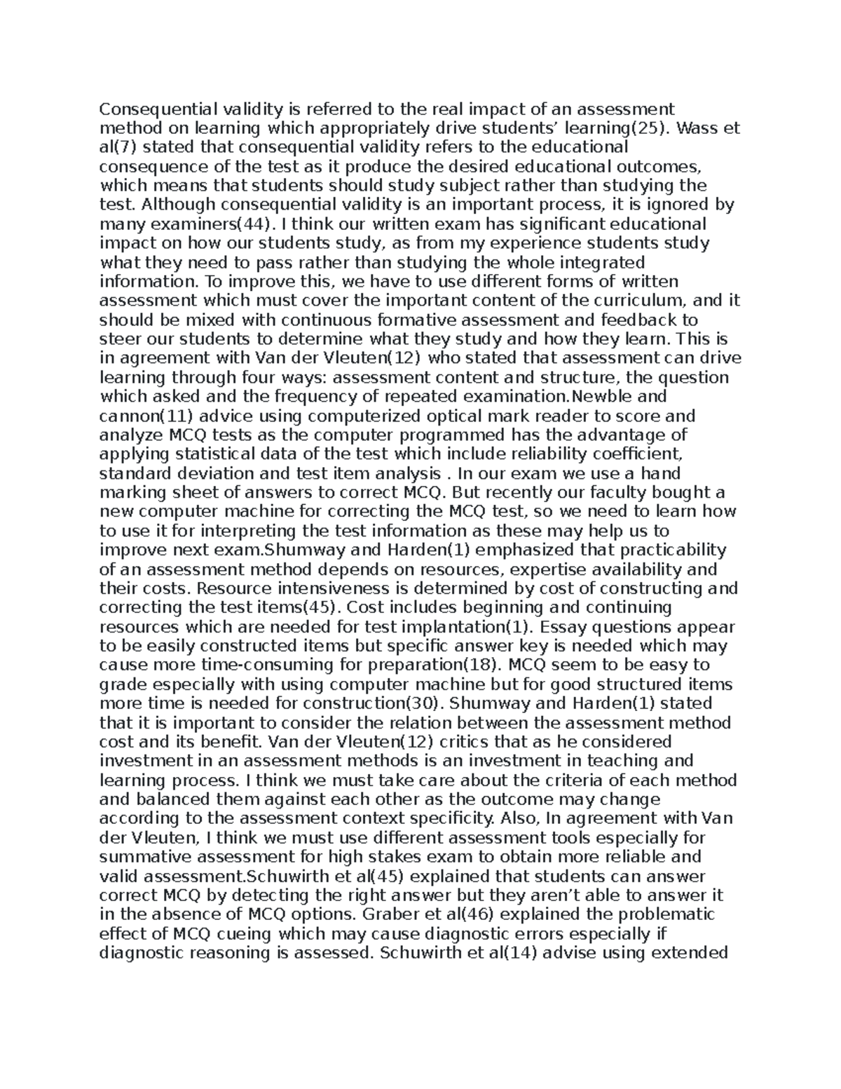 2831 - nursing essay - Consequential validity is referred to the real ...