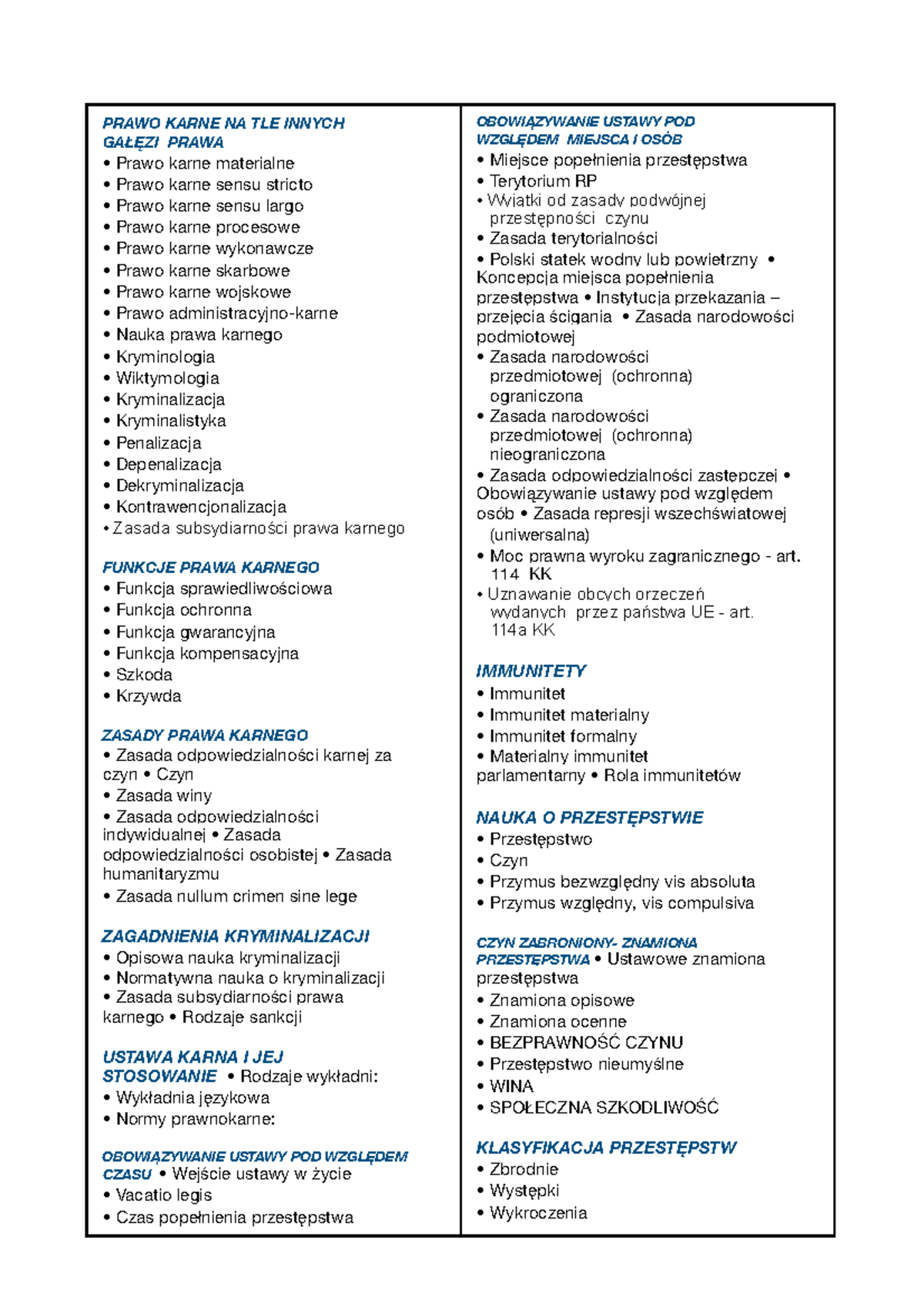 Prawo- Karne- Skrypt - PRAWO KARNE NA TLE INNYCH GAŁĘZI PRAWA Prawo ...