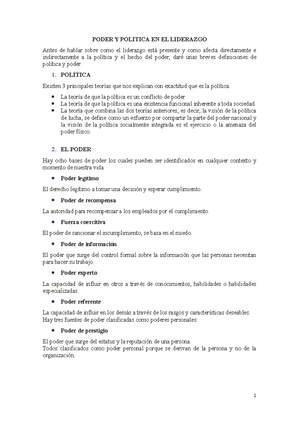Archivo (11) - PODER Y POLITICA EN EL LIDERAZGO Antes de hablar sobre ...