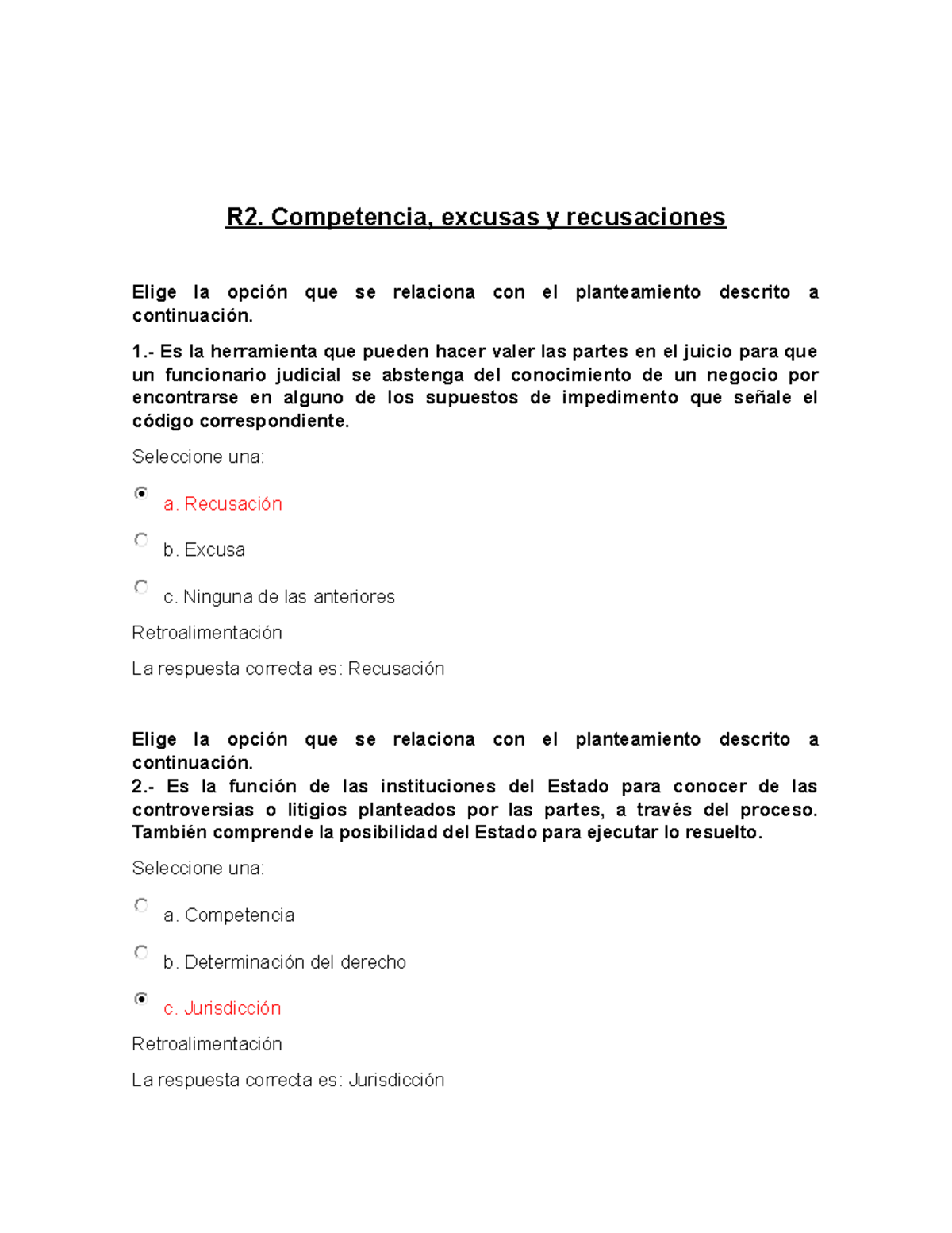 R2. Competencia, Excusas Y Recusaciones - R2. Competencia, Excusas Y ...