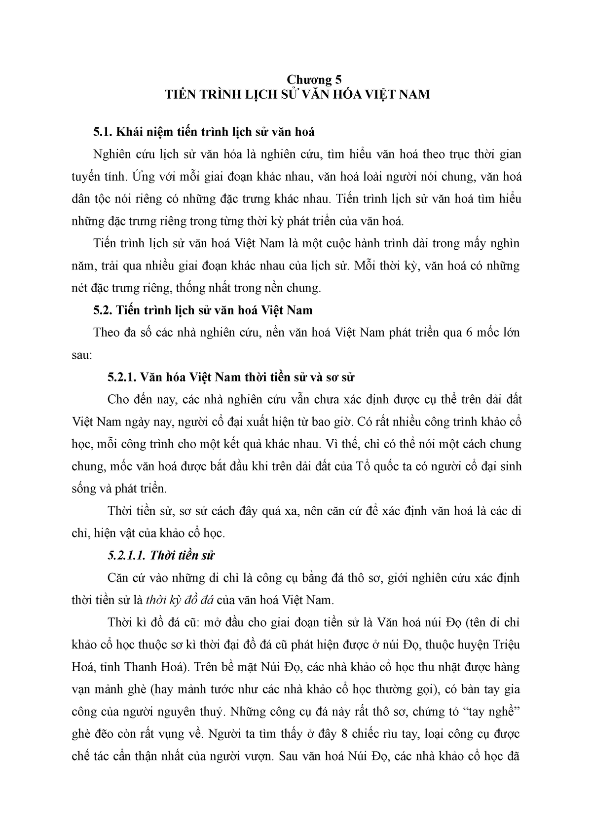 Tài liệu Chương 5. Tiến trình lịch sử văn hoá VN - Chương 5 TIẾN TRÌNH LỊCH SỬ VĂN HÓA VIỆT NAM 5. - Studocu