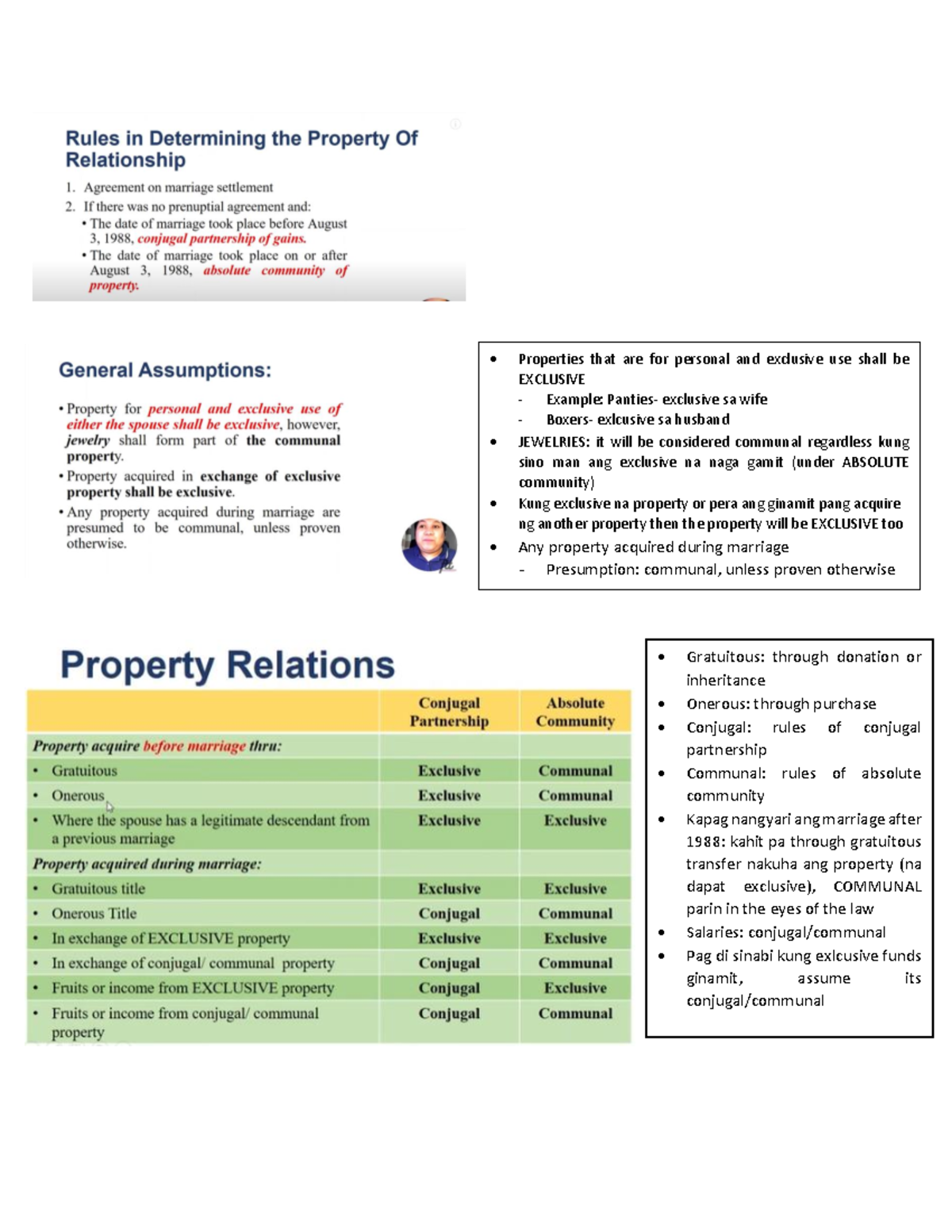 Gross Estate OF Married Decedent Conjugal Partnership and Absolute