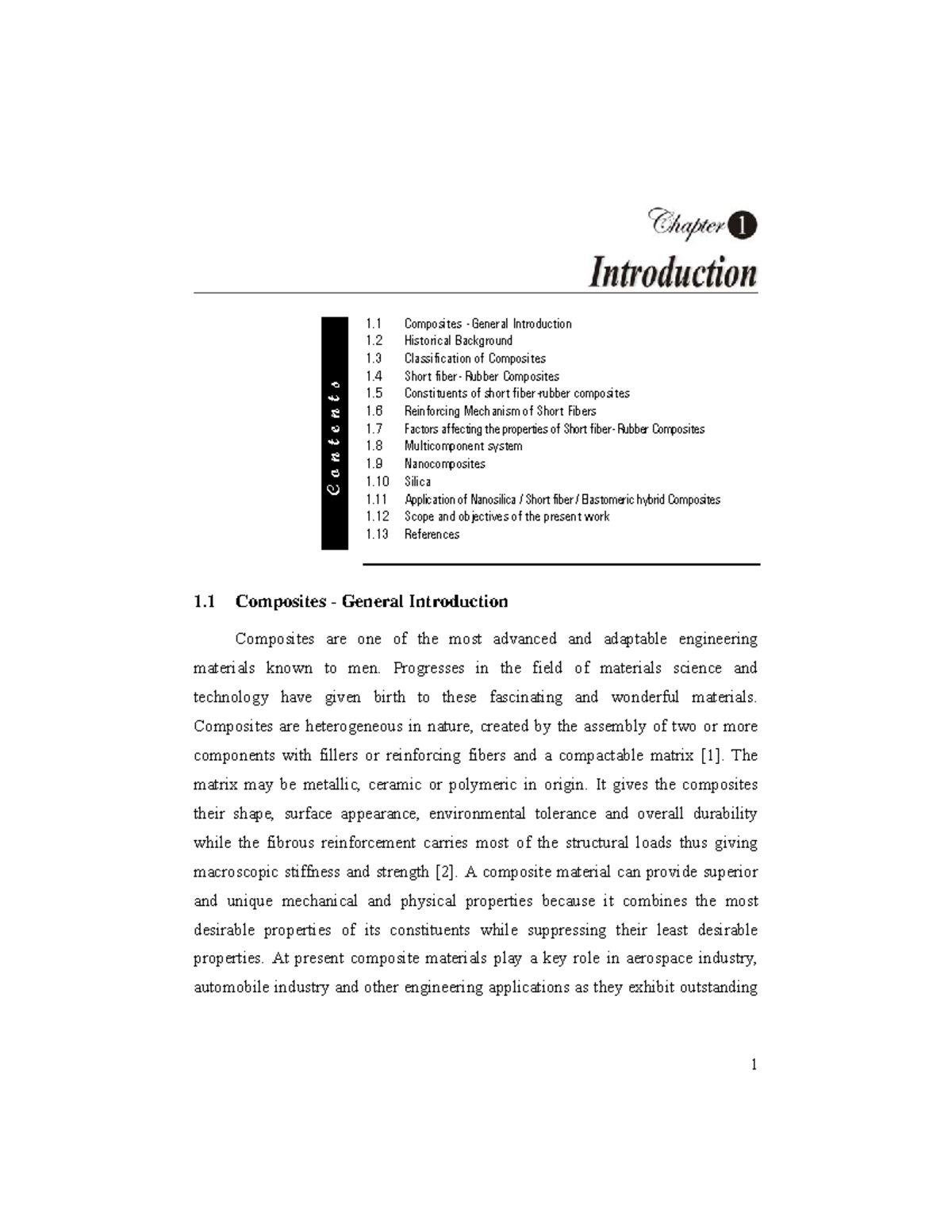08 chapter 1 - Lecture notes 4 - Introduction 1 Composites - General ...