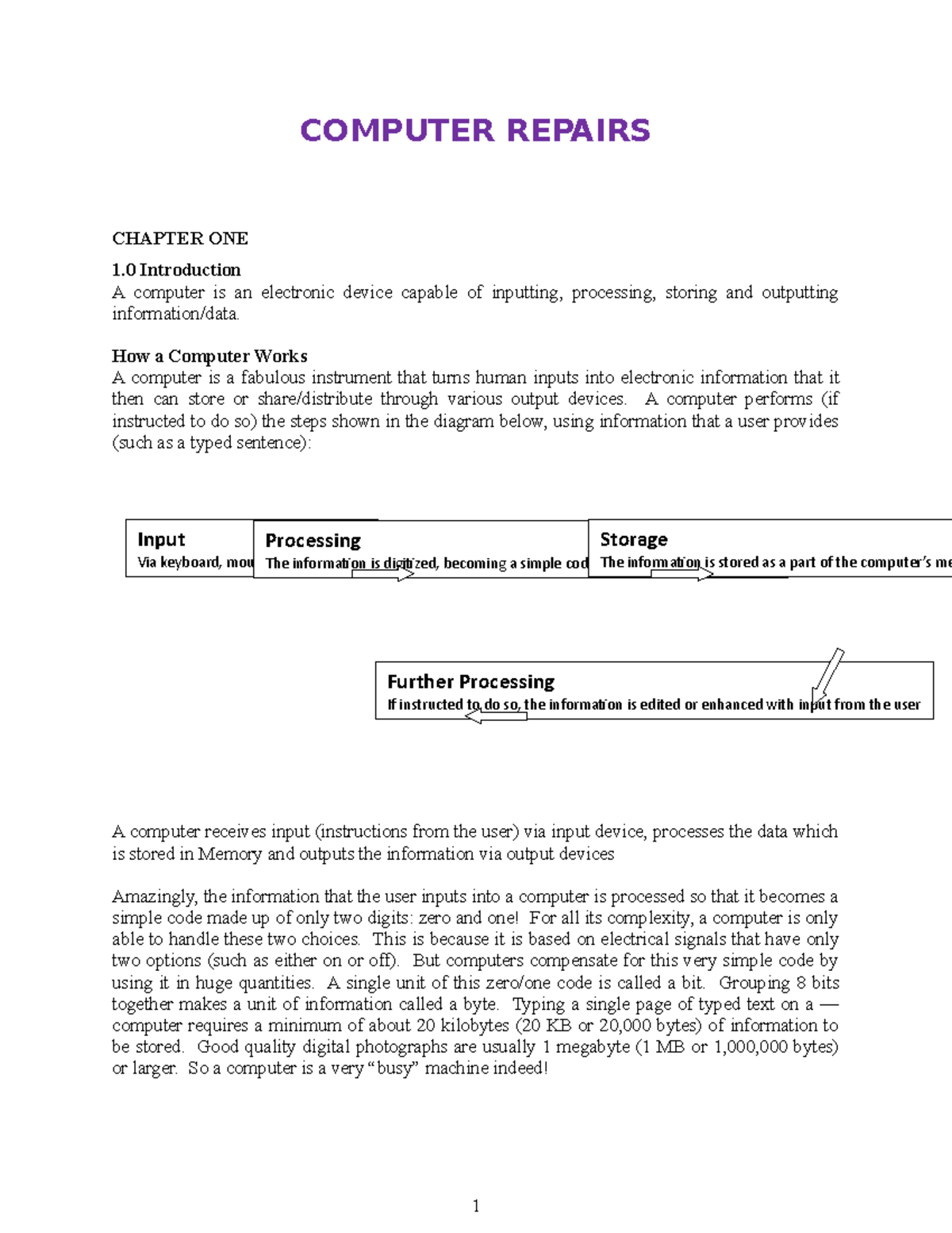 Hardware and software Maintenance I Further Processing If instructed