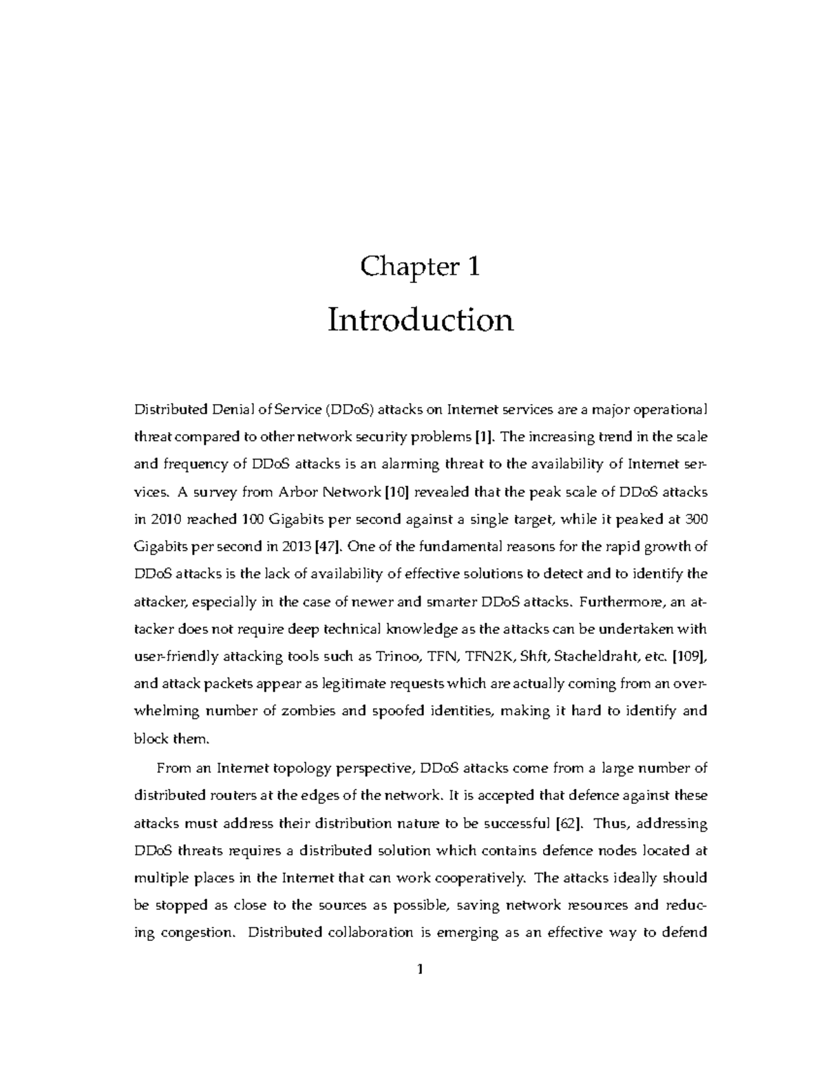 Early Detection System for Distributed Denial of Service Attacks19145