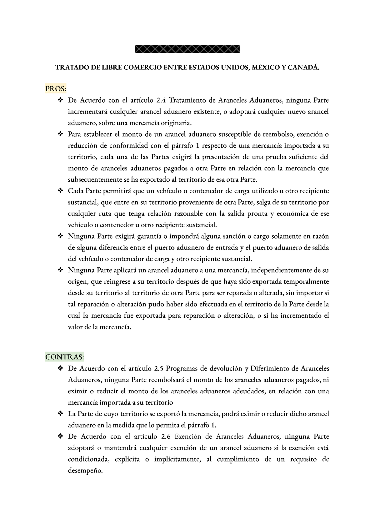 Tratado De Libre Comercio Tratado De Libre Comercio Entre Estados Unidos MÉxico Y CanadÁ 9126