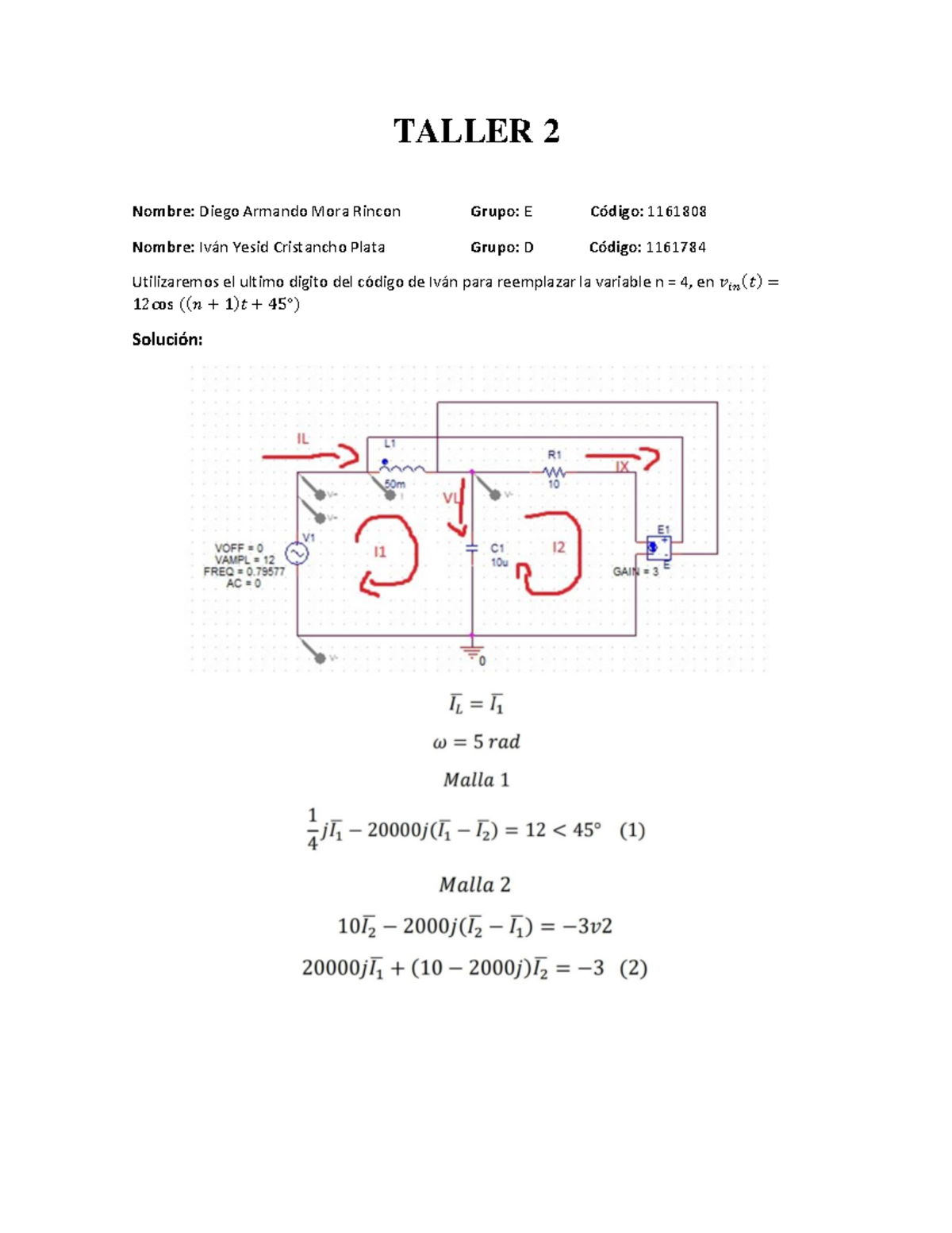 Taller 2 de investigación 2018 1161765 hoy - TALLER 2 Nombre: Diego ...
