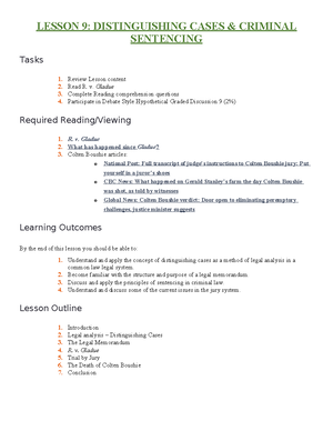 PO209 Lesson 10 - lecture notes - LESSON 10: EVIDENCE, RELEVANCE ...
