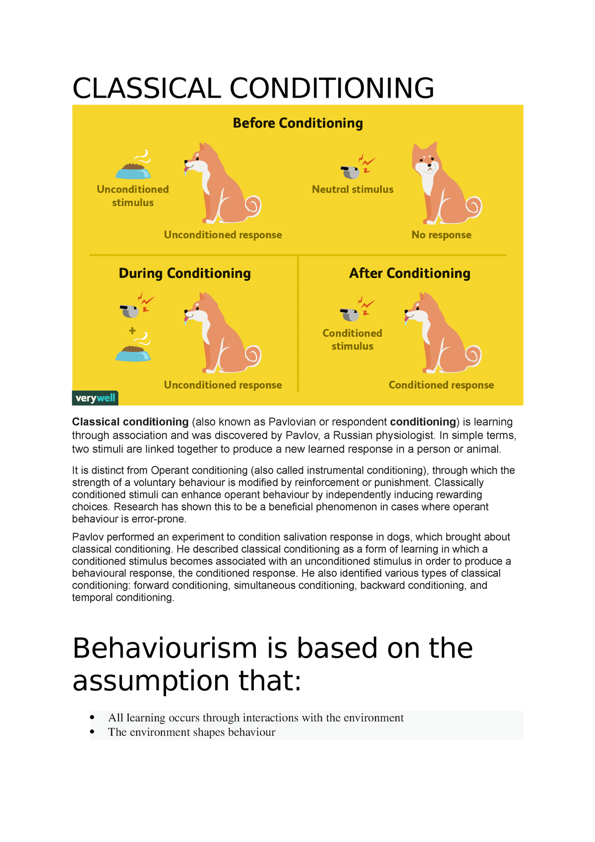 81 Learning By Association Classical Conditioning