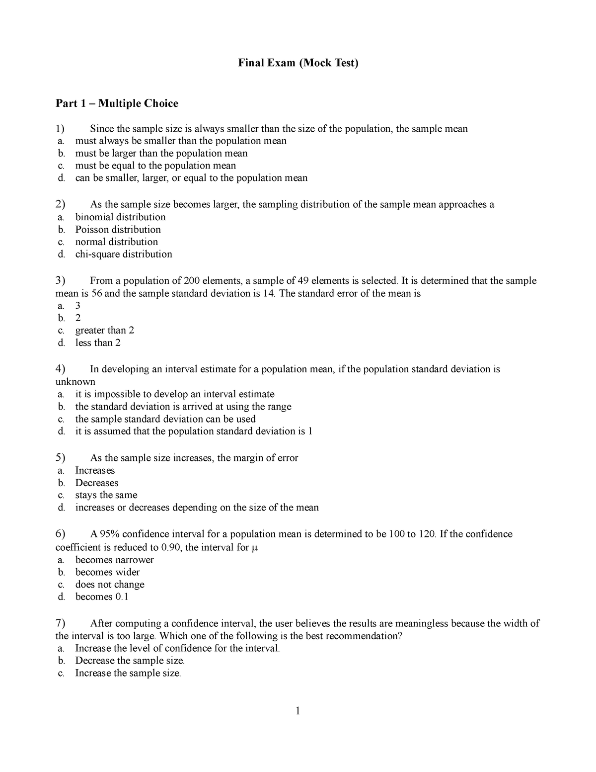 Final Exam (Mock Test) - Ư22www - Final Exam (Mock Test) Part 1 ...