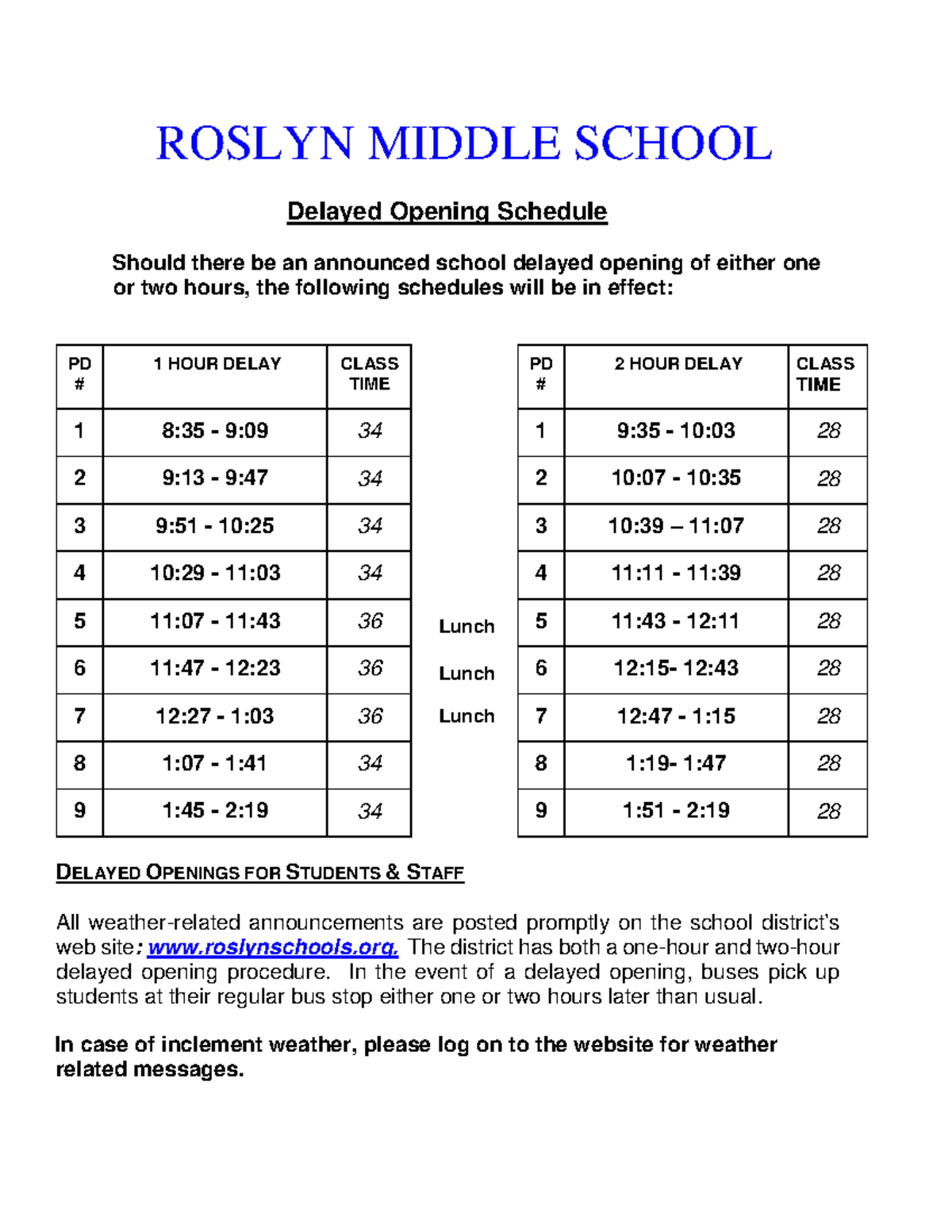 whyyyyyyyyyyyyyyyyyyyyyyyyyyyyy - ROSLYN MIDDLE SCHOOL Delayed Opening ...