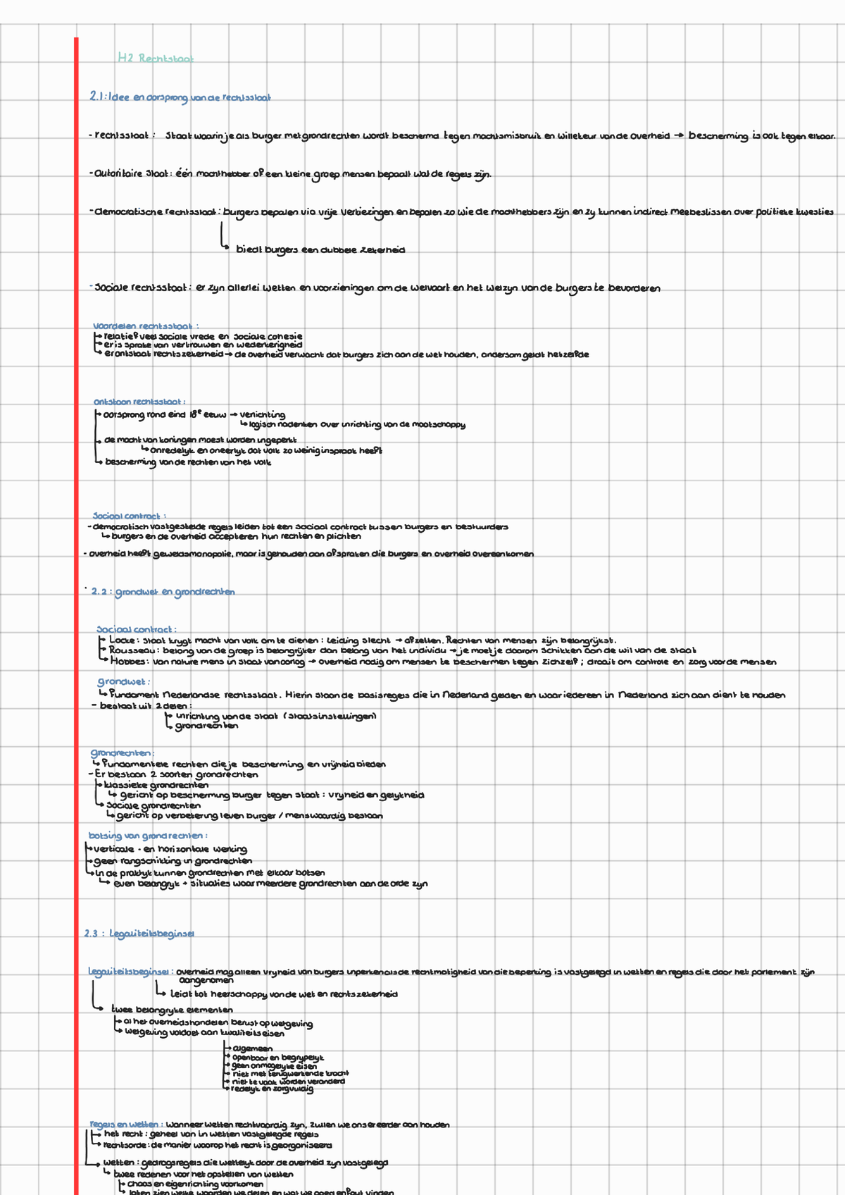 H2 Rechtsstaat 221104 143207 - Maatschappijleer - Studeersnel