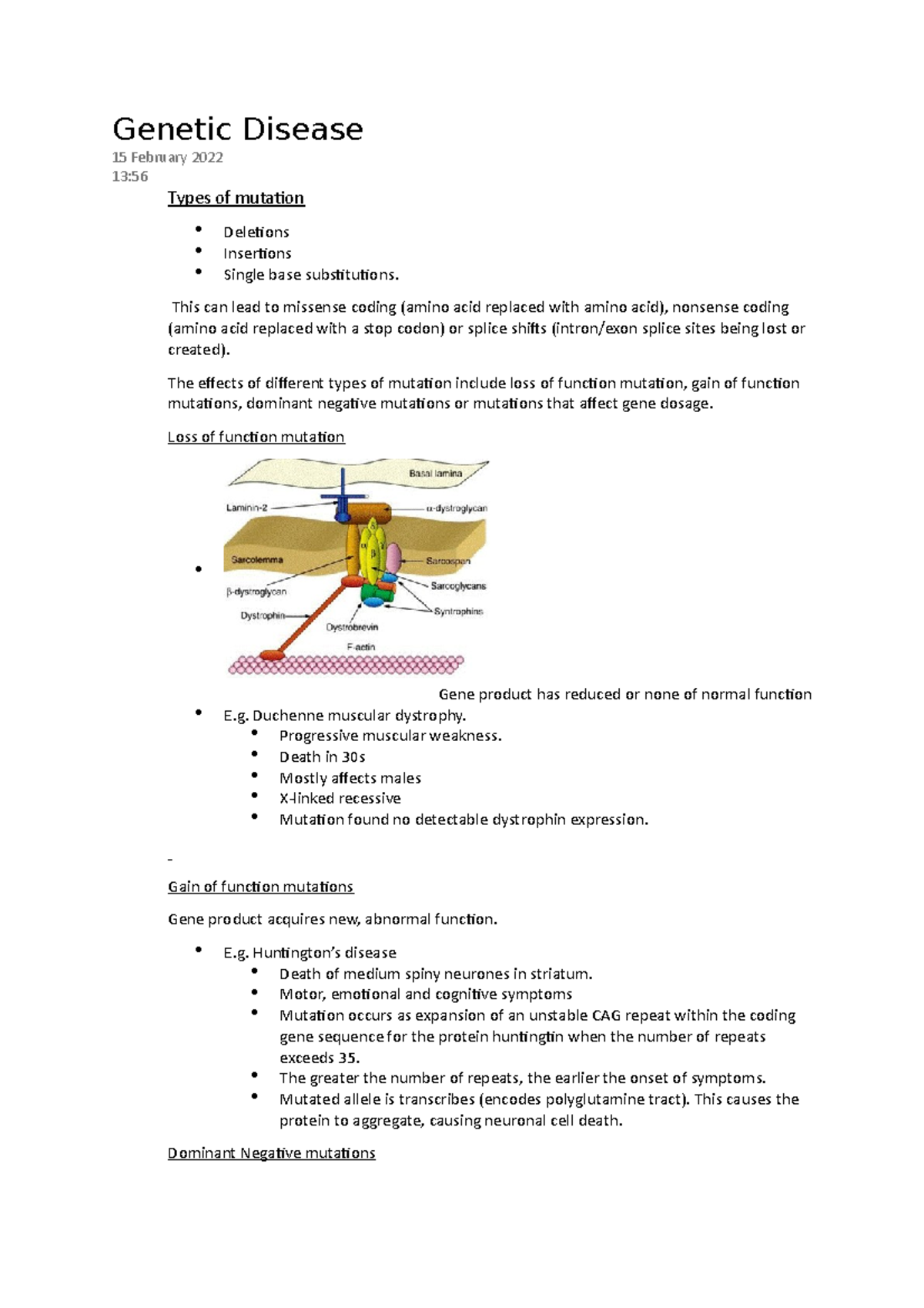 Genetic Disease - This can lead to missense coding (amino acid replaced ...