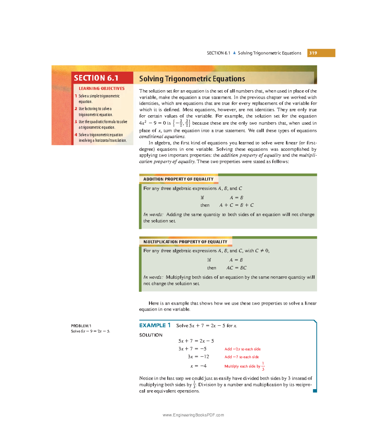 Trigonometry 7th edition pdf 43 - ####### SECTION 6 Solving ...