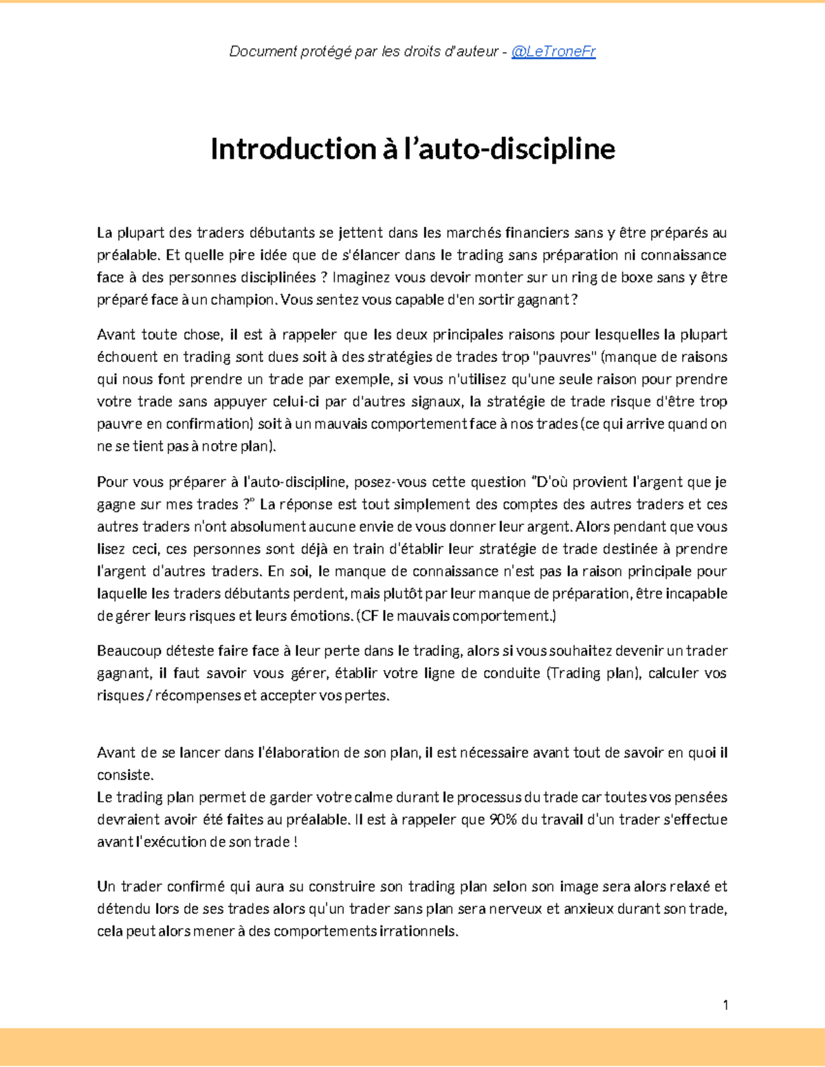 0 Introduction à l'auto-discipline - Introduction à l’auto-discipline ...