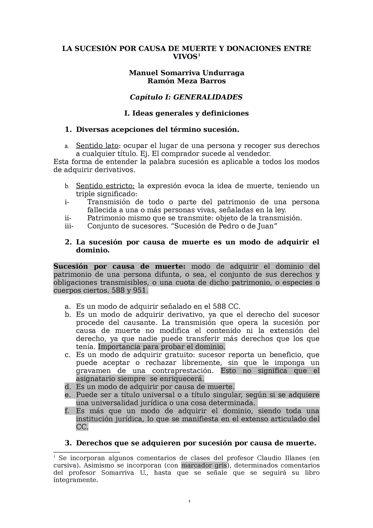 Derecho Sucesorio, Nicolas Ubilla. - LA SUCESIÓN POR CAUSA DE MUERTE Y ...