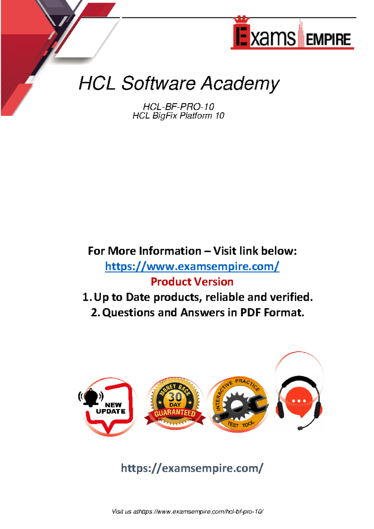 2024 Latest Exams Empire HCL-BF-PRO-10 Dumps Download PDF Questions ...