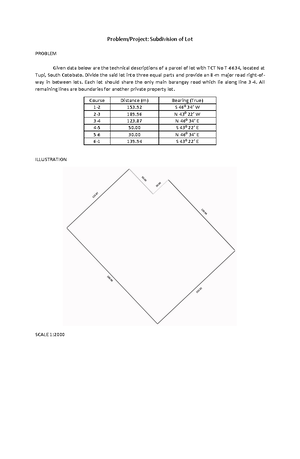 Surveying Pre-test 1 - Elementary Surveying - USeP - Studocu