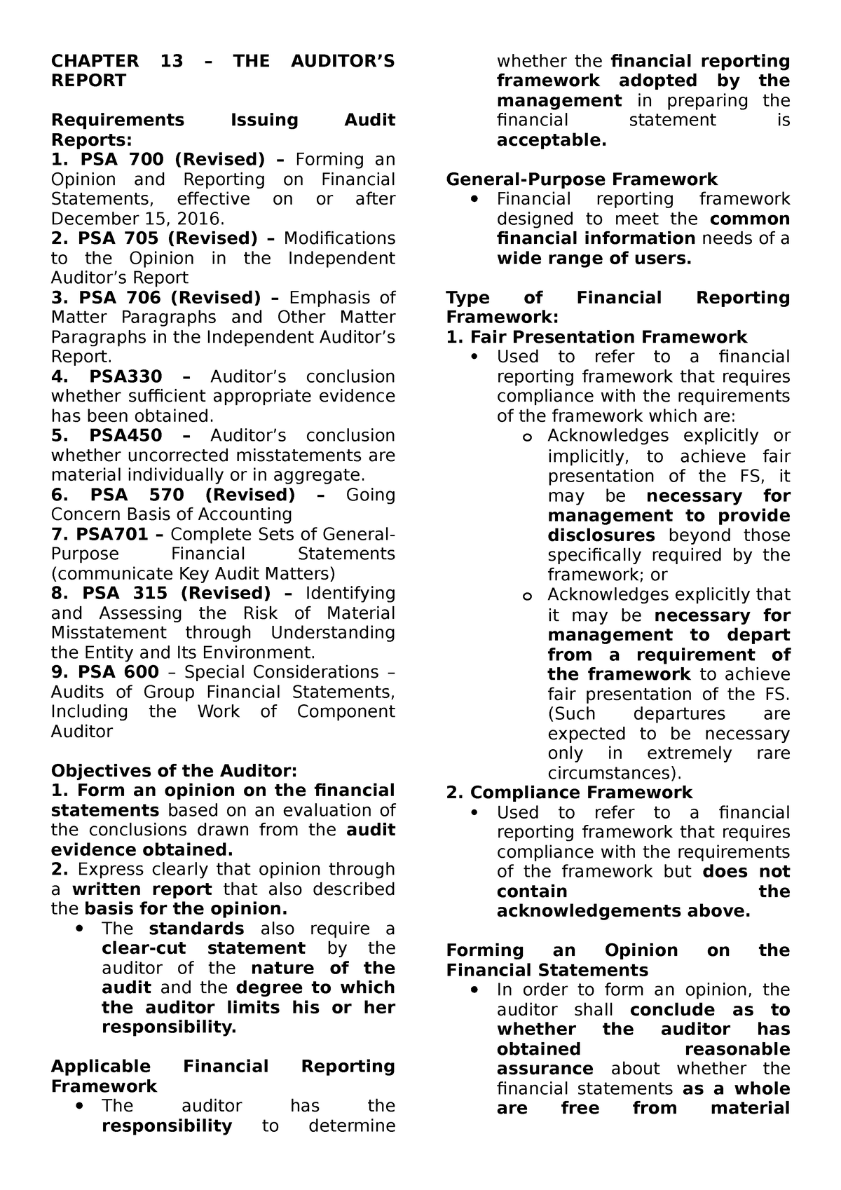 chapter-13-reviewer-chapter-13-the-auditor-s-report-requirements