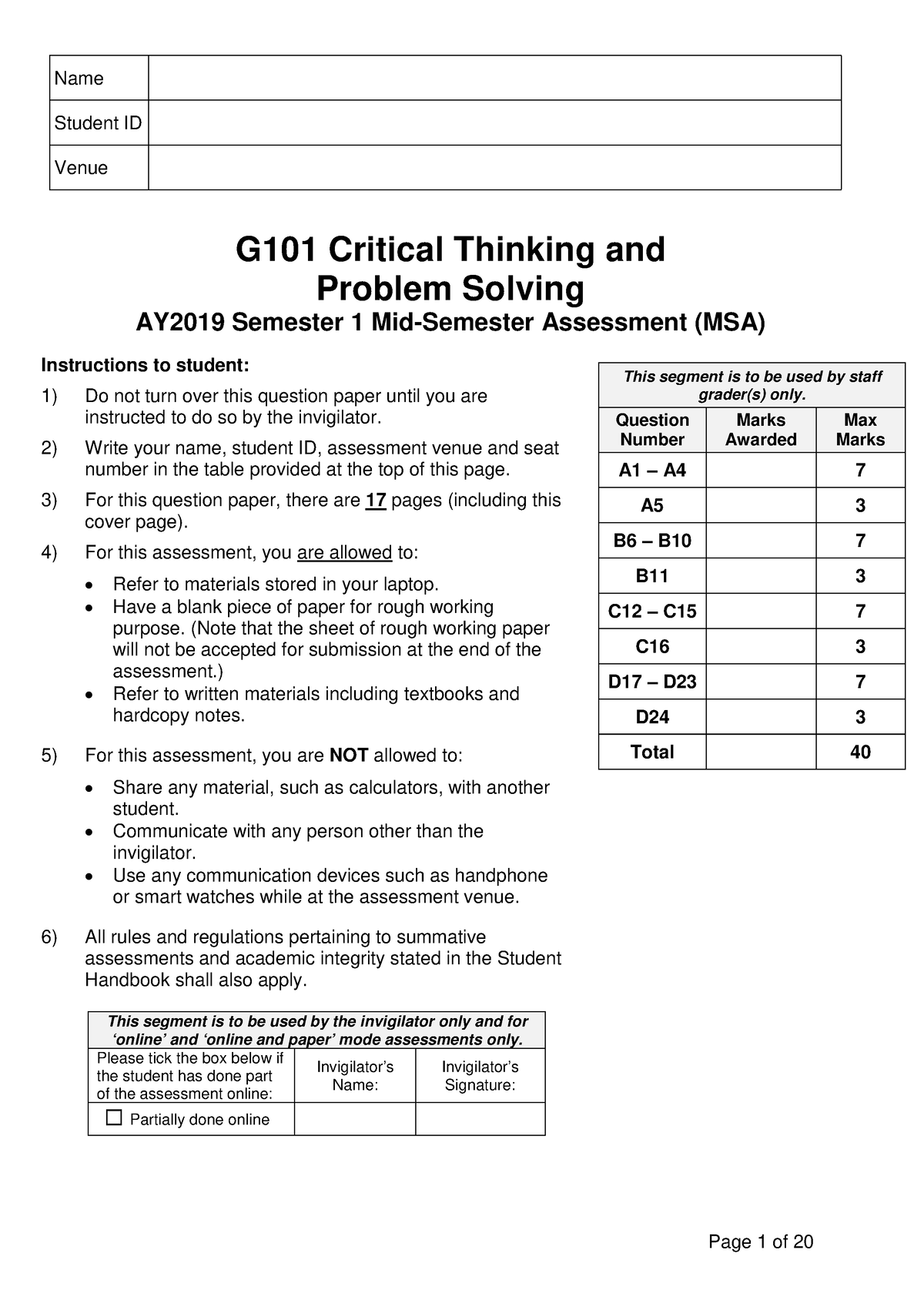 linkedin learning critical thinking exam answers
