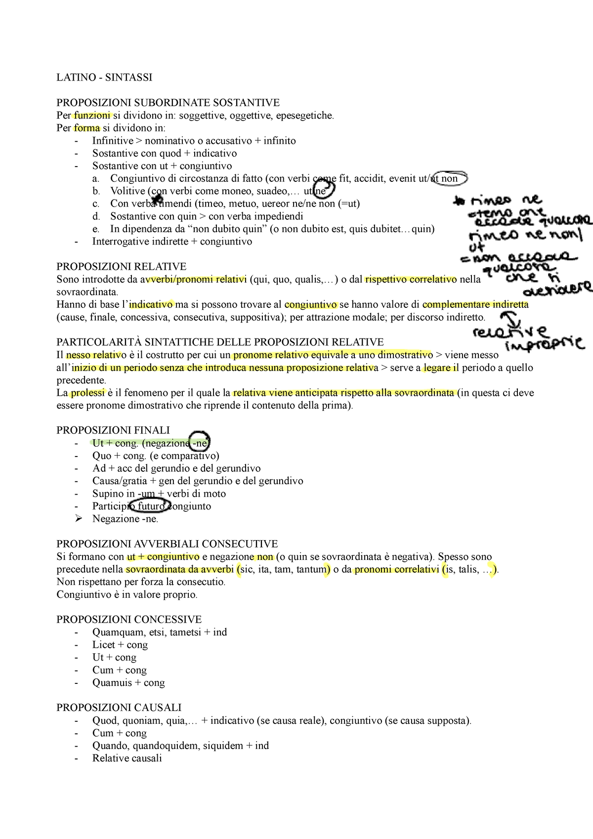 Riassunto Grammatica Latino - GRAMMATICA LATINA INTRODUZIONE • In italiano  la desinenza (ovvero la - Studocu