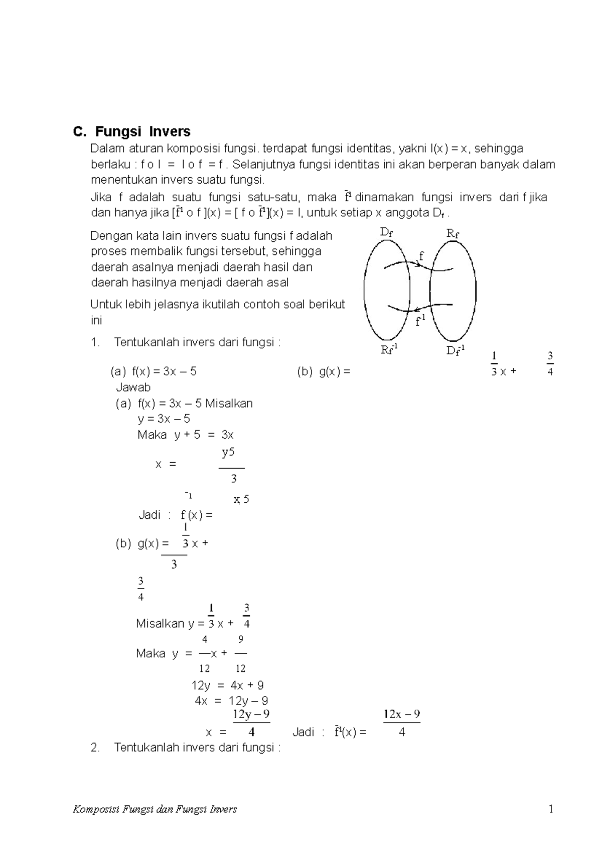 03-Fungsi Invers - this is some explanation and question practical ...