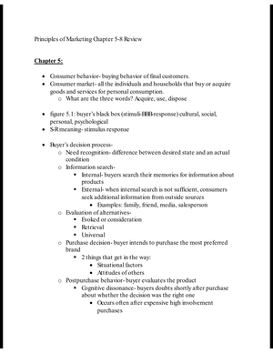 MKT 3013 - Test 3 - MKT 3013 - Principles of Marketing Melissa Moore ...